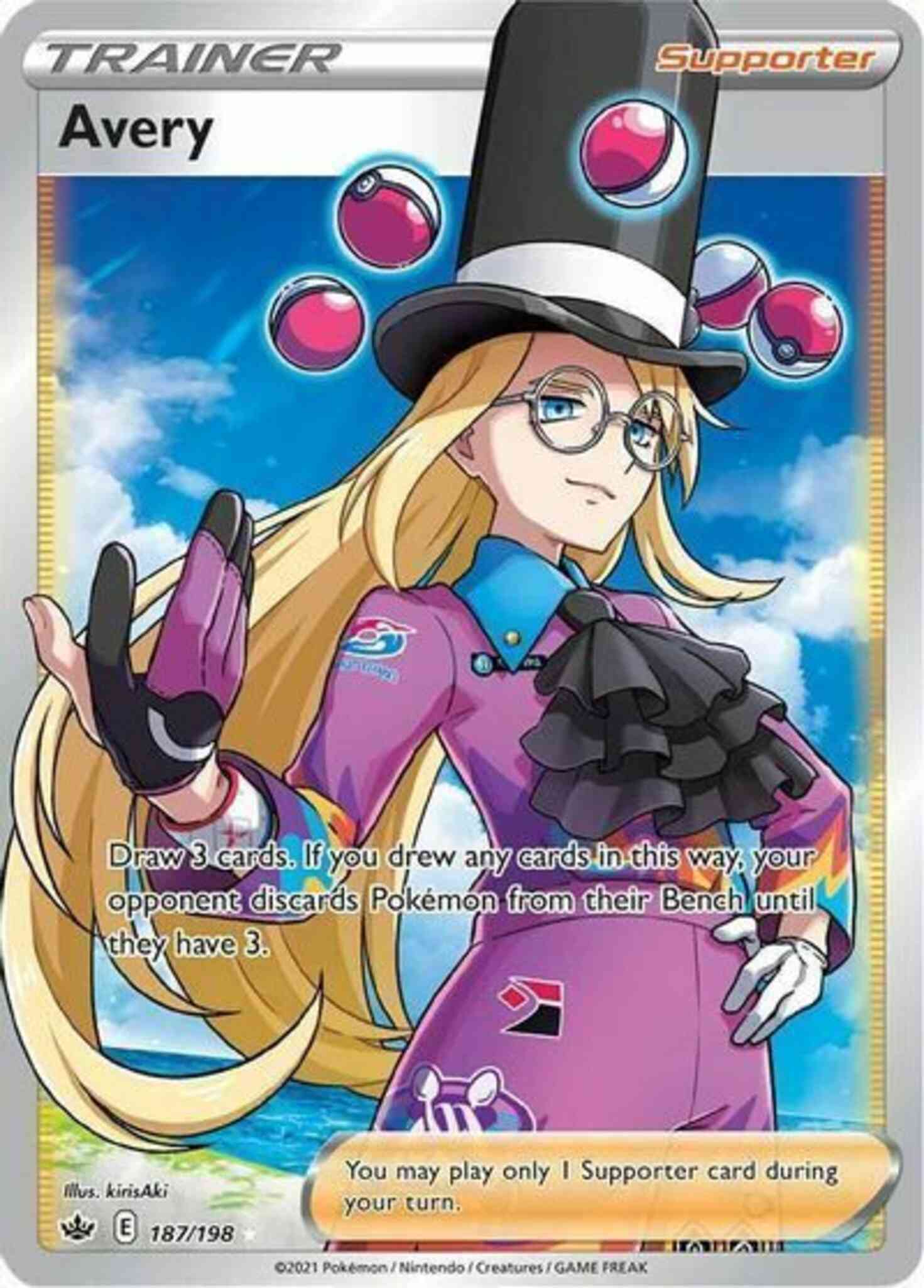 Rare ultra swsh6-187 – Pokémon Avery - 187/198 - Rare Ultra [swsh6-187] [Ultra]