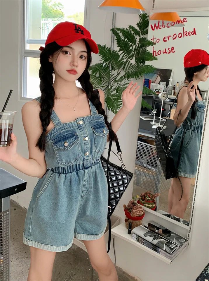 Alamode By Akanksha Orson Denim Romper