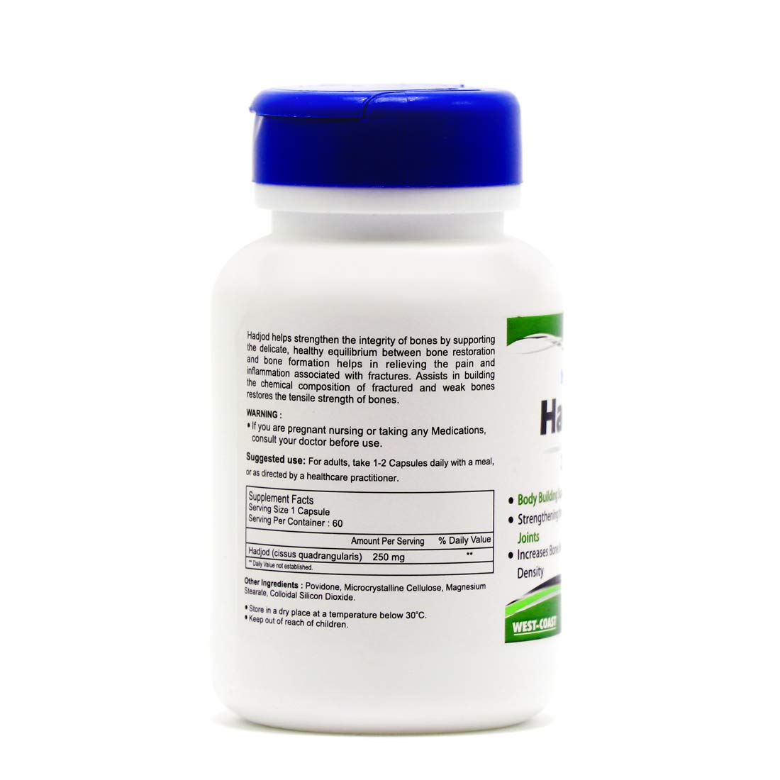 Healthvit Hadjod 250 Mg - 60 Capsules - view 2