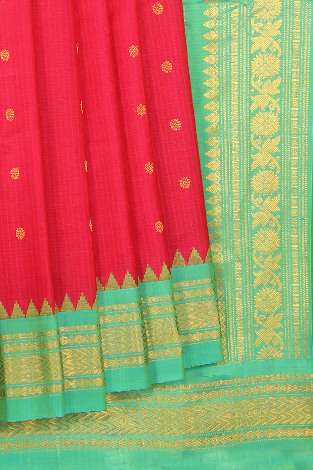 Kalanjali Gadwal Pink Saree – Women's
