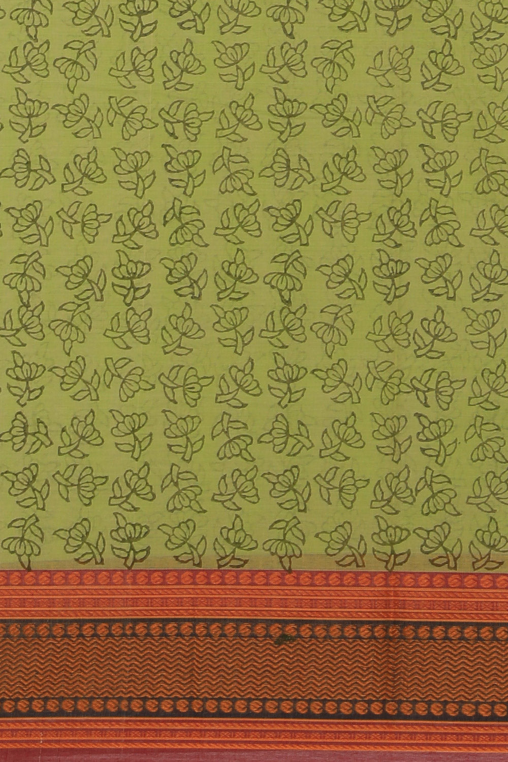Kalanjali Ethnics Hand block printed cotton saree - view 5
