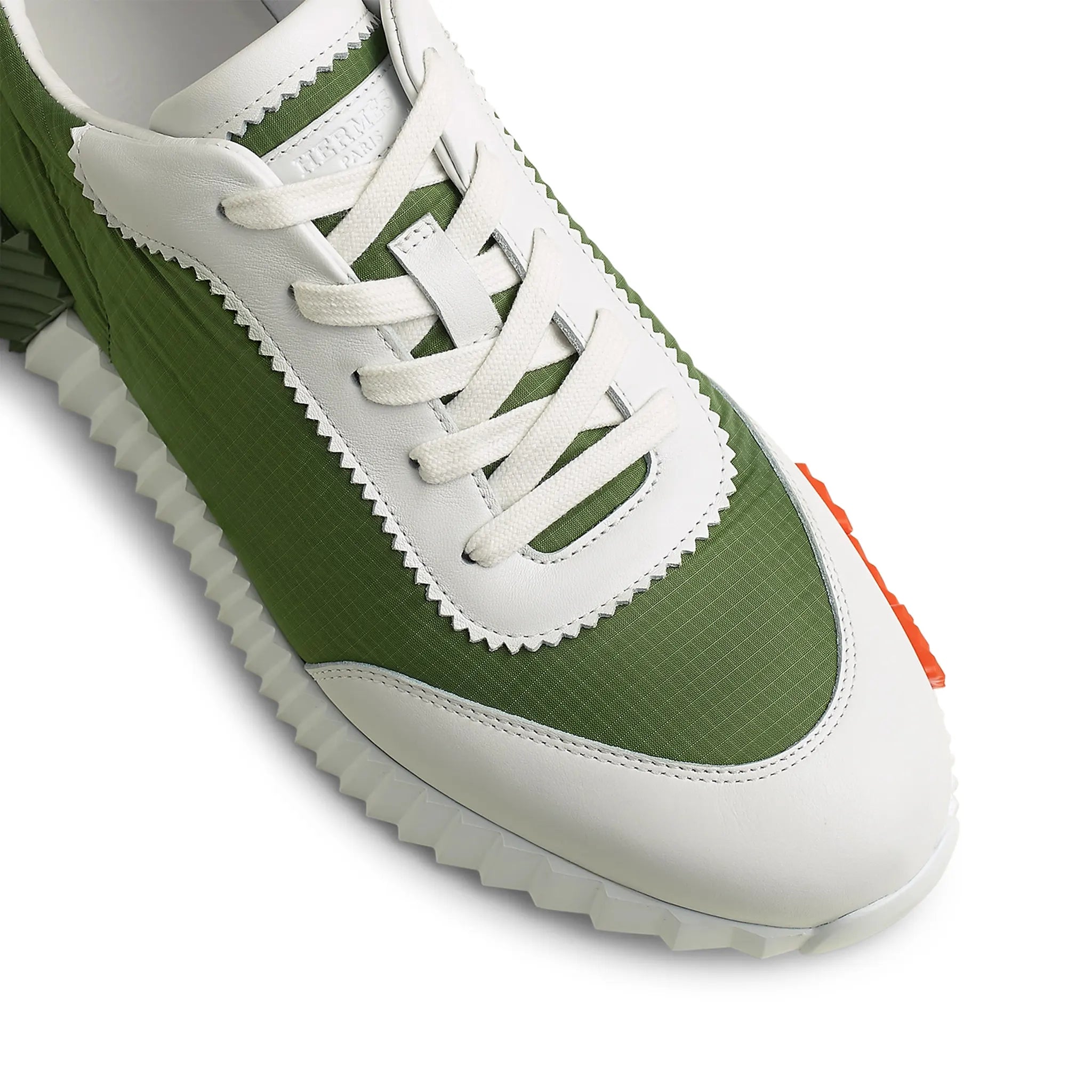 Hermès Paris Ripstop Bouncing Sneaker Matcha White - view 3