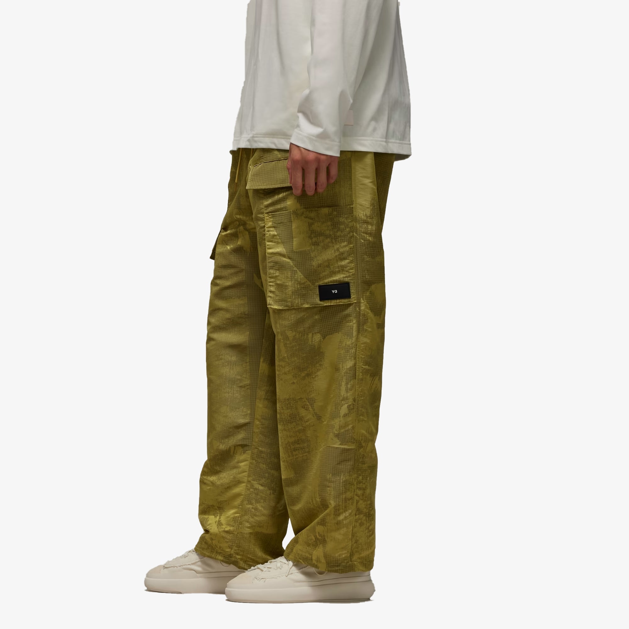 Y-3 | Lined Jacquard Ripstop Pants { Yellow/black