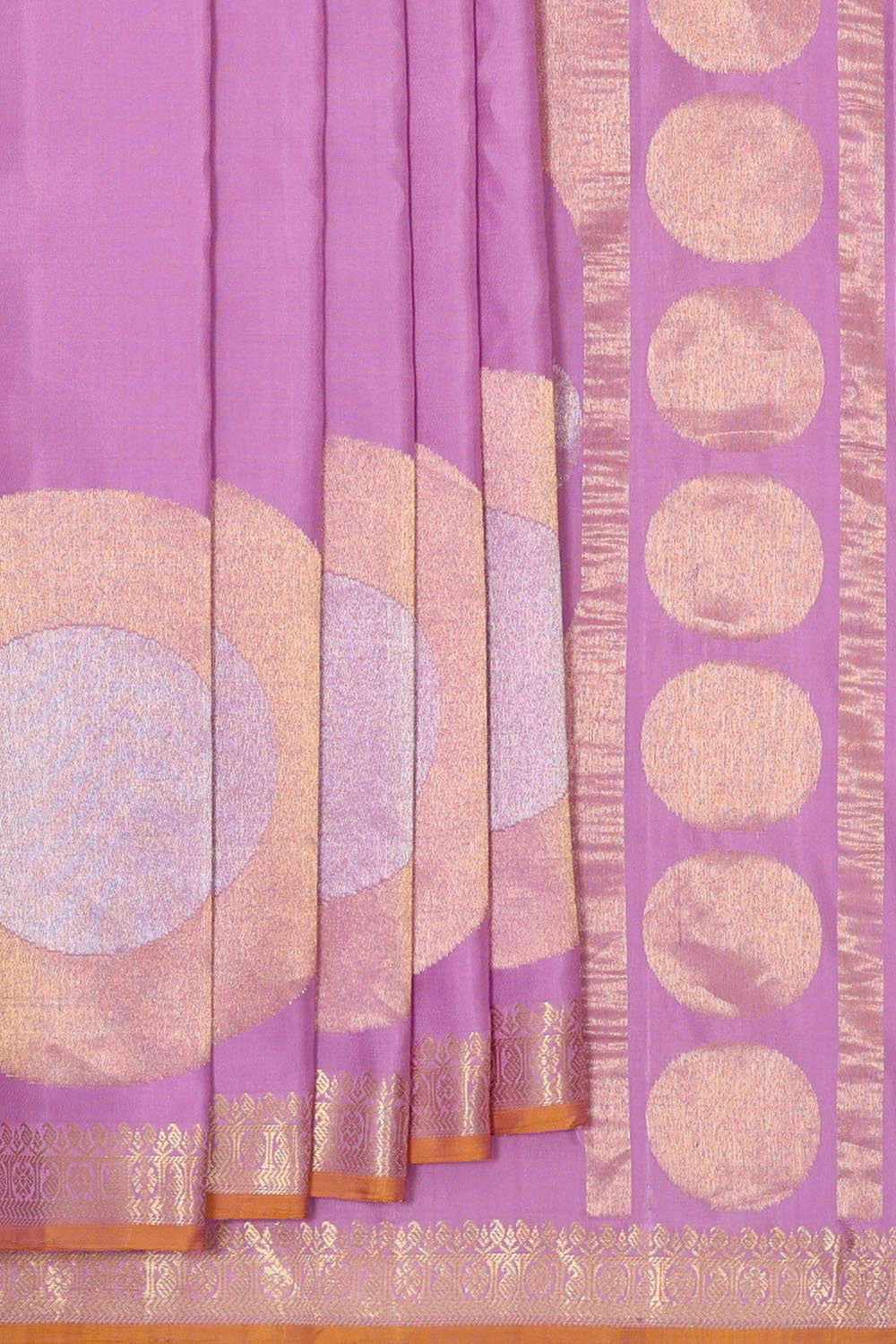 Kalanjali Gadwal Silk Lavender Saree – Women's
