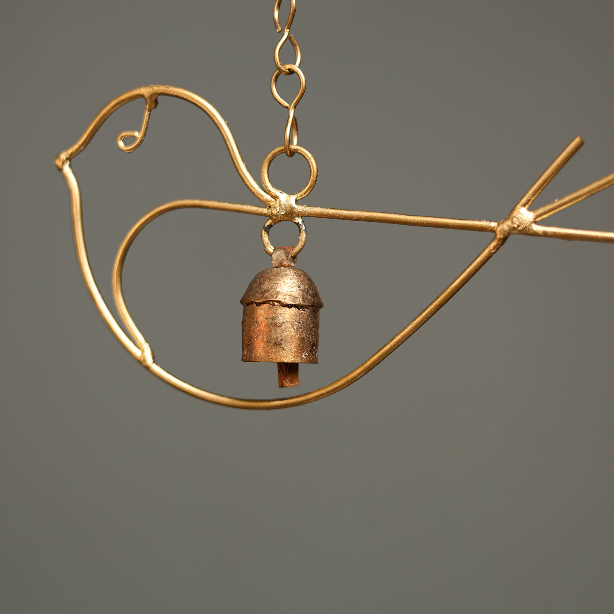 KACHCHH JI CHHAAP Bird - Kutch Copper Coated Bell Bell Wind Chimes - view 3