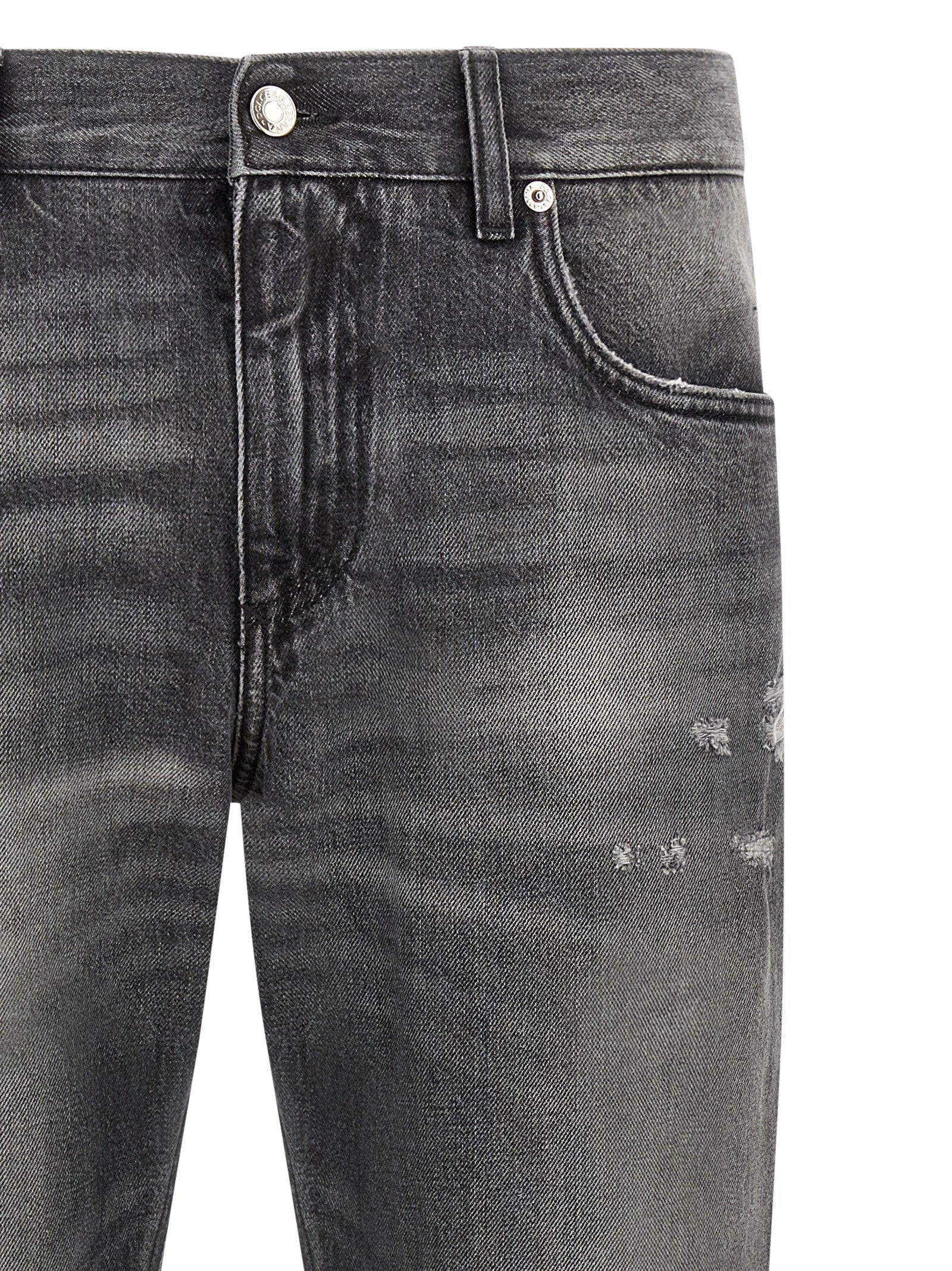Dolce & Gabbana Distressed Jeans – 100% cotton - view 3