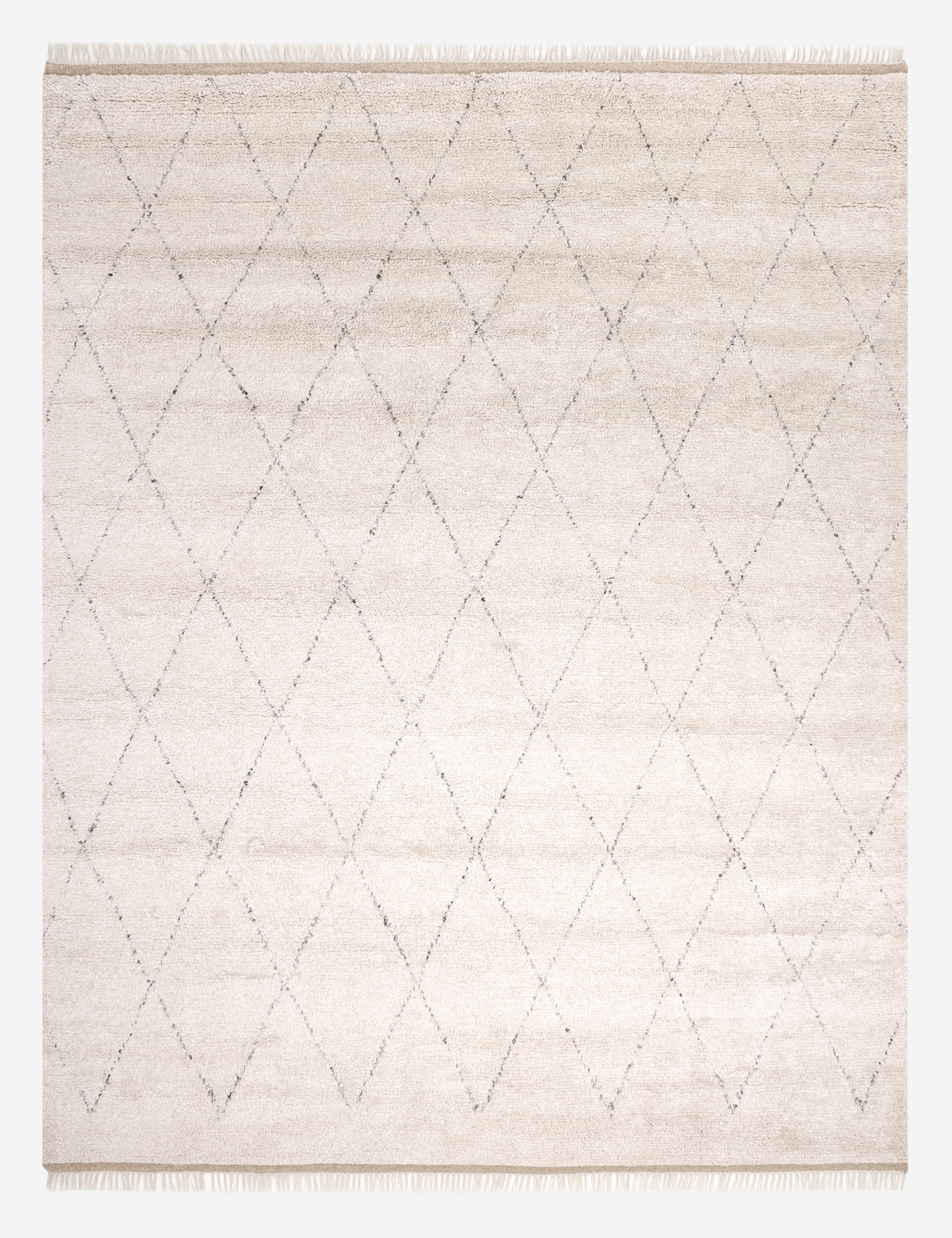 Lulu and Georgia Ferra Hand-Knotted Wool-Blend Moroccan Style Shag Rug