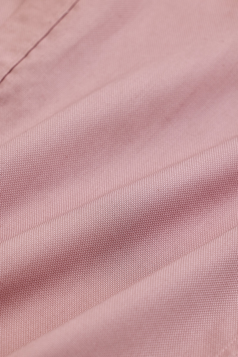 SNITCH Light Pink Solid Oxford Shirt - view 8