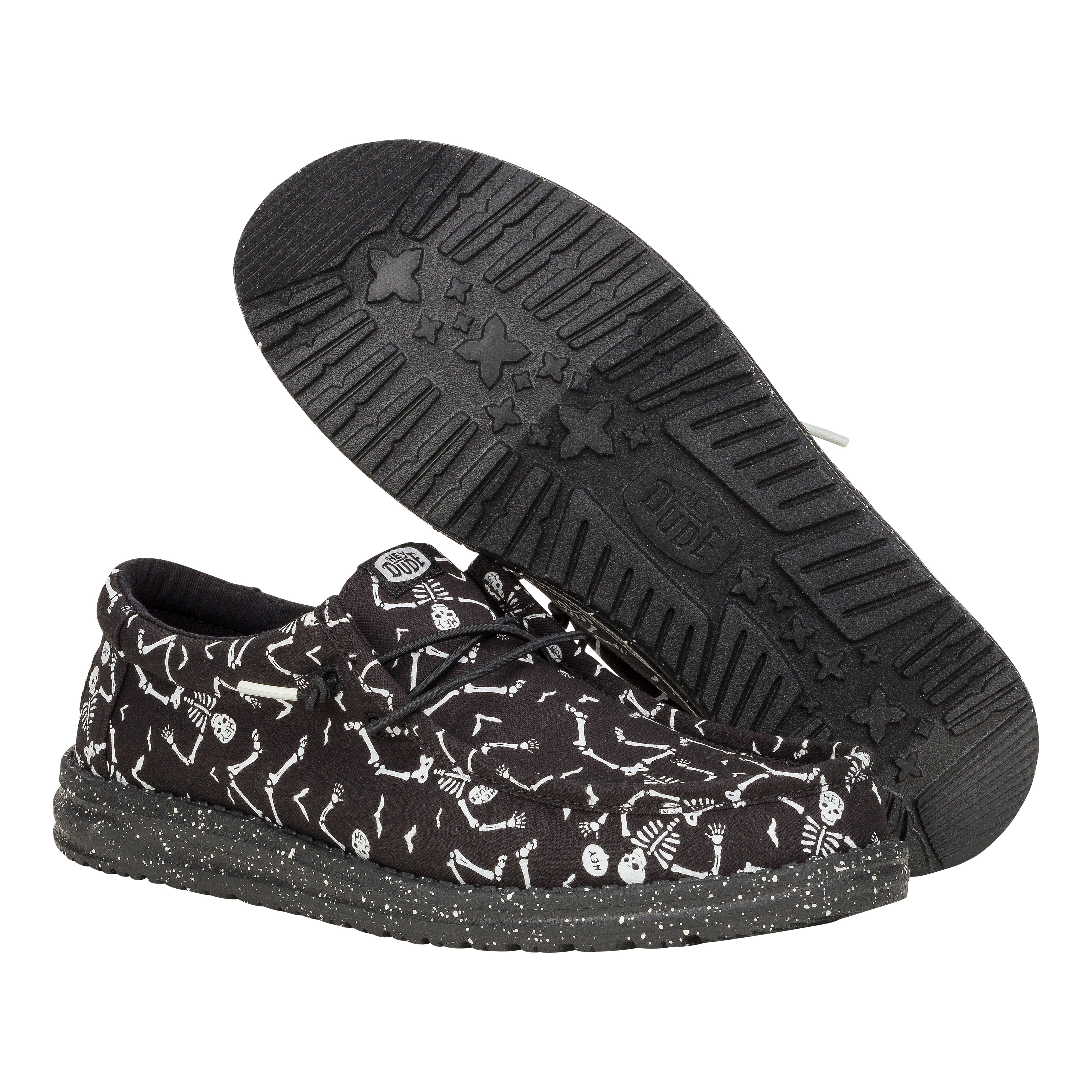 HEYDUDE shoes Wally Skeletons - Skeletons Black - view 3