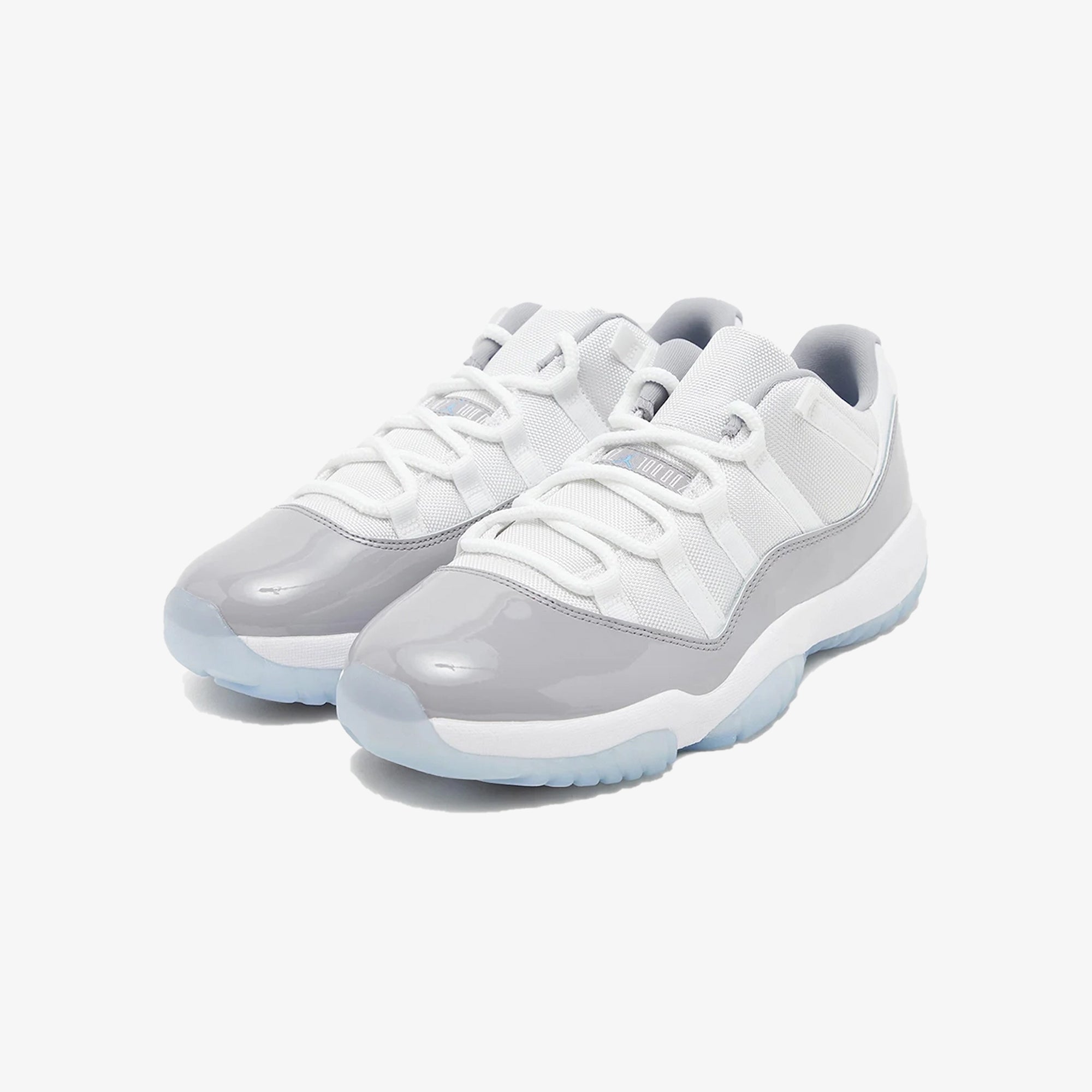 Jordan | AIR JORDAN 11 RETRO LOW { WHITE/UNIVERSITY BLUE-CEMENT GREY