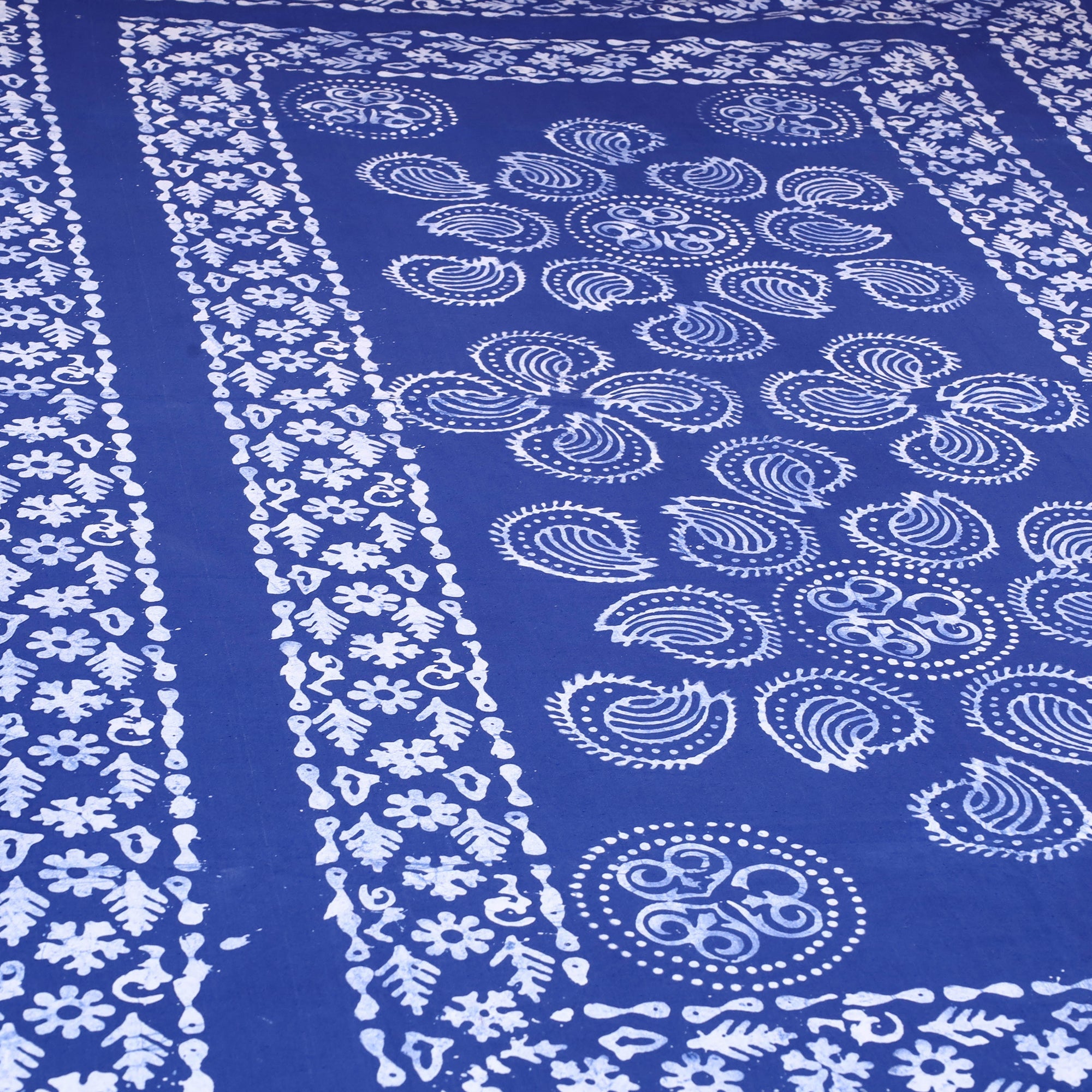 BATIK BY MD. SHARIFF Blue - Cotton Hand Batik Print Single Bedsheet (91 x 57 ) 13 - view 2