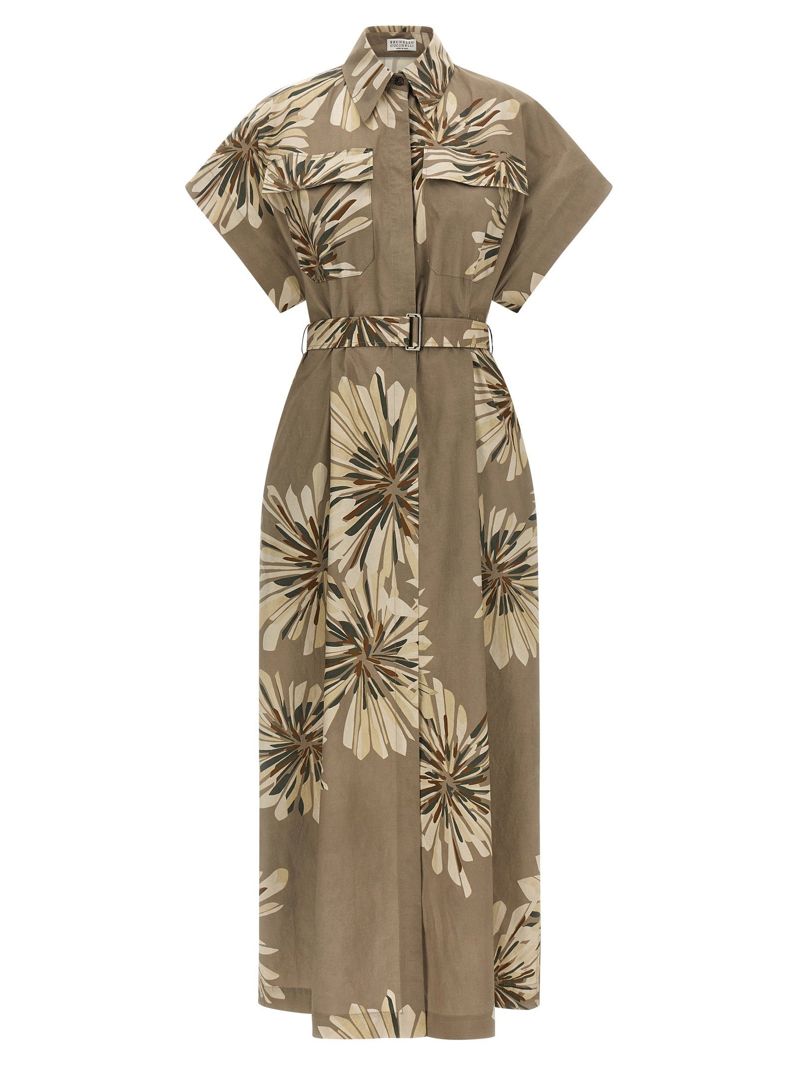 Brunello Cucinelli Chemisier Dress – 100% cotton