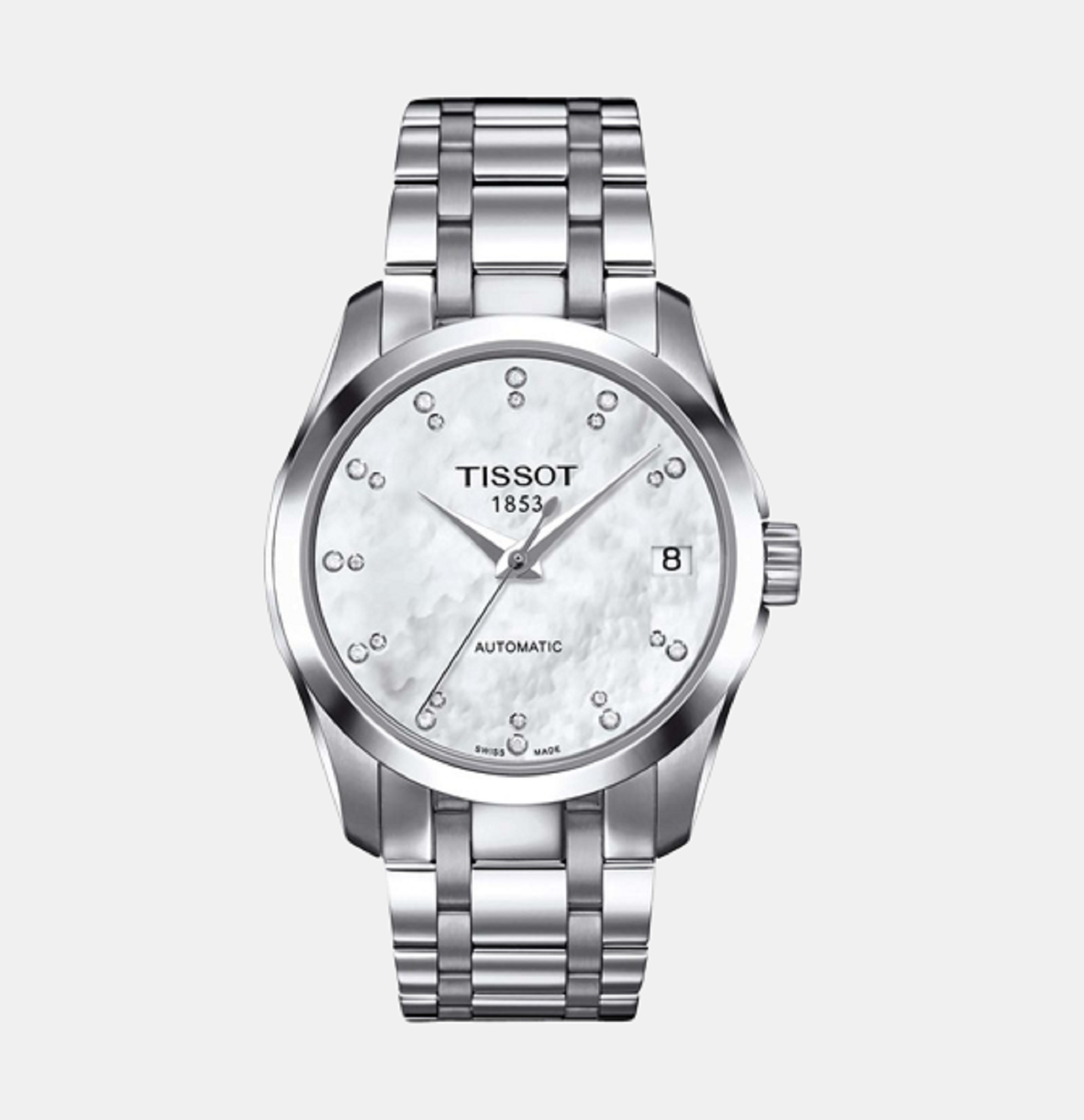 Tissot Couturier Men White Analog Stainless Steel Watch T0352071111600