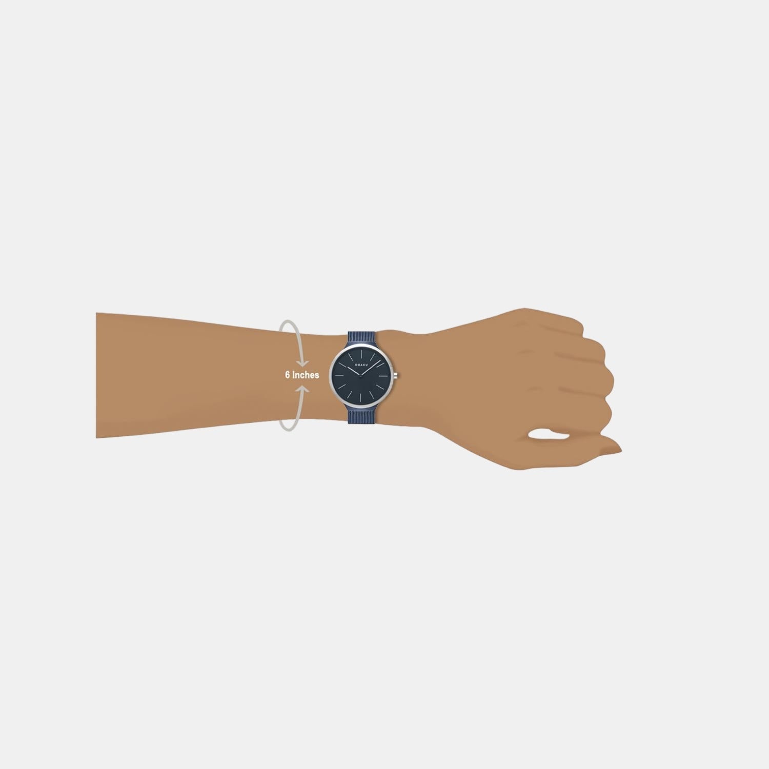 Obaku Ark Lille Women Quartz Blue Dial Analog Stainless Steel Watch V240LXHLML - view 5