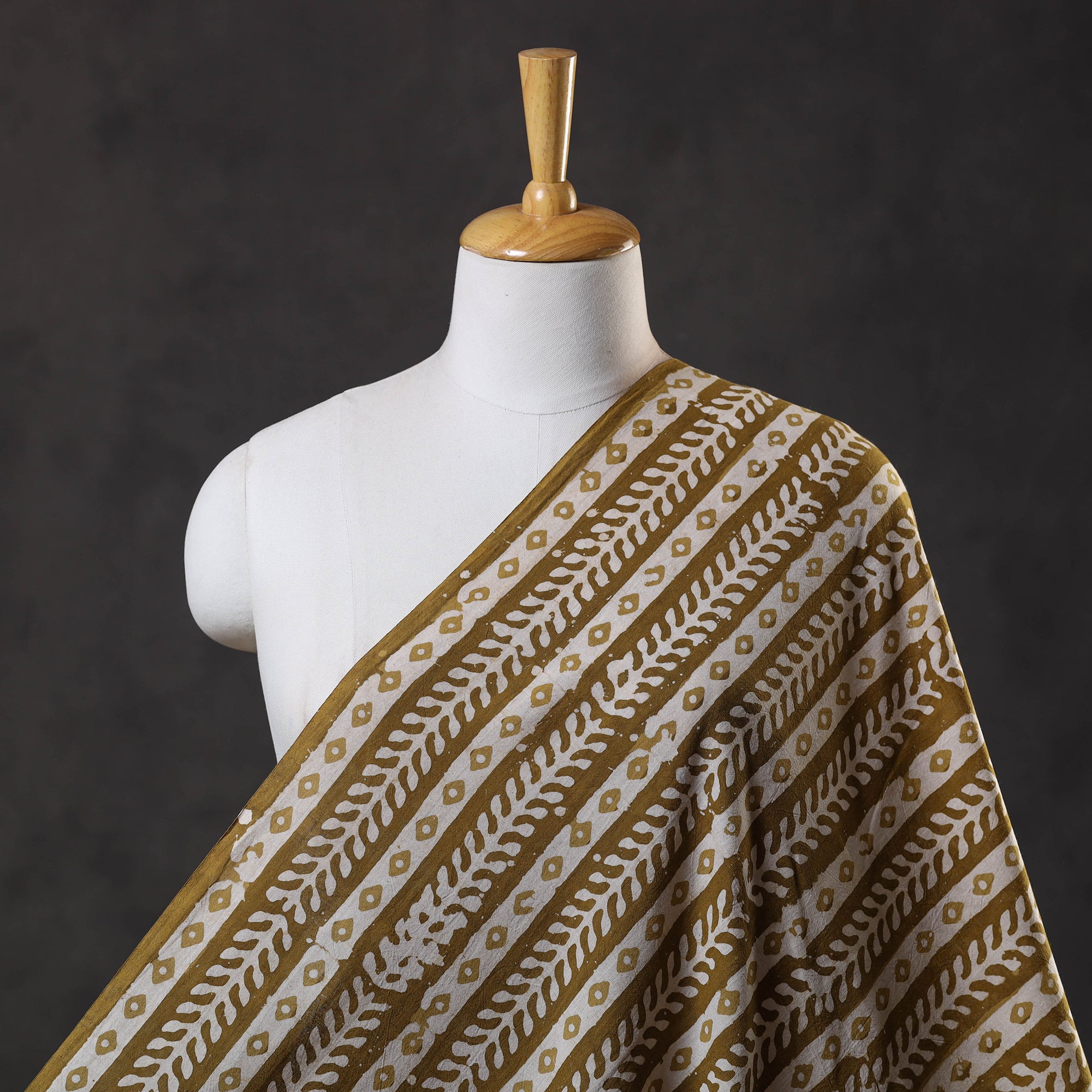 KACHCHH JI CHHAAP Brown - Pure Cotton Kutch Batik Print Fabric 63