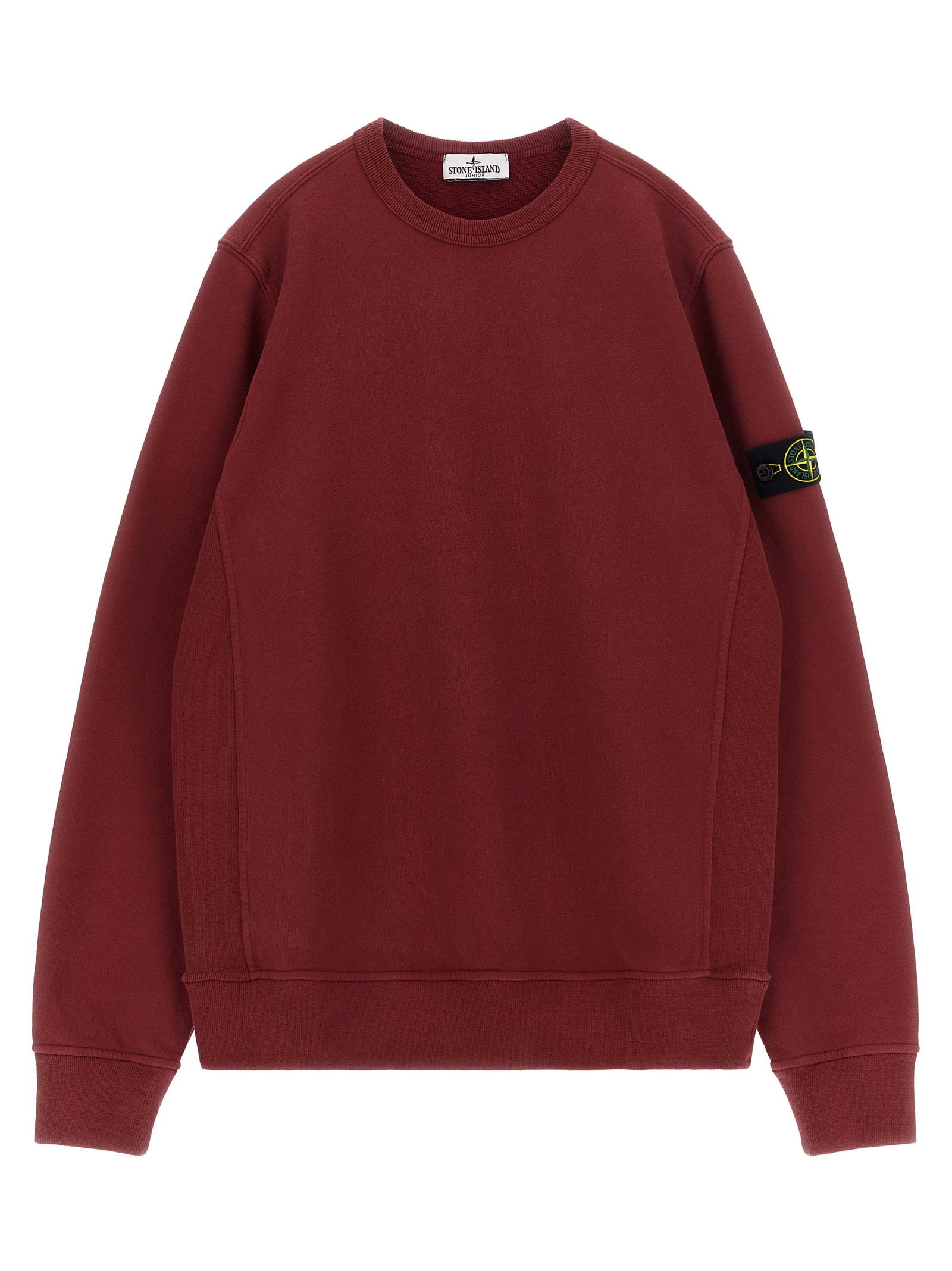 Stone Island Junior Badge Logo Sweatshirt – 100% cotton