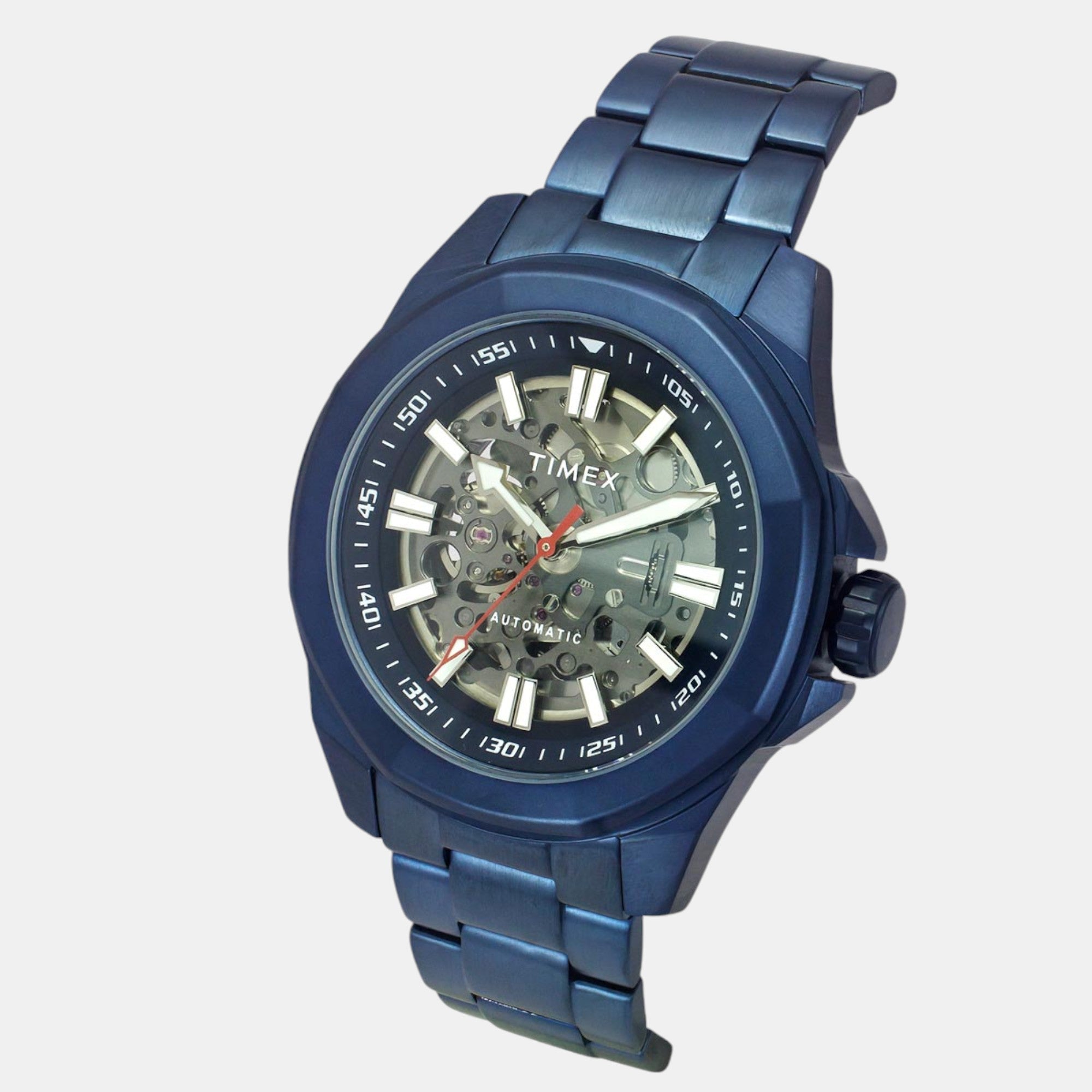 Timex E Class Men Automatic Blue Dial Analog Stainless Steel Watch TWEG24104 - view 2
