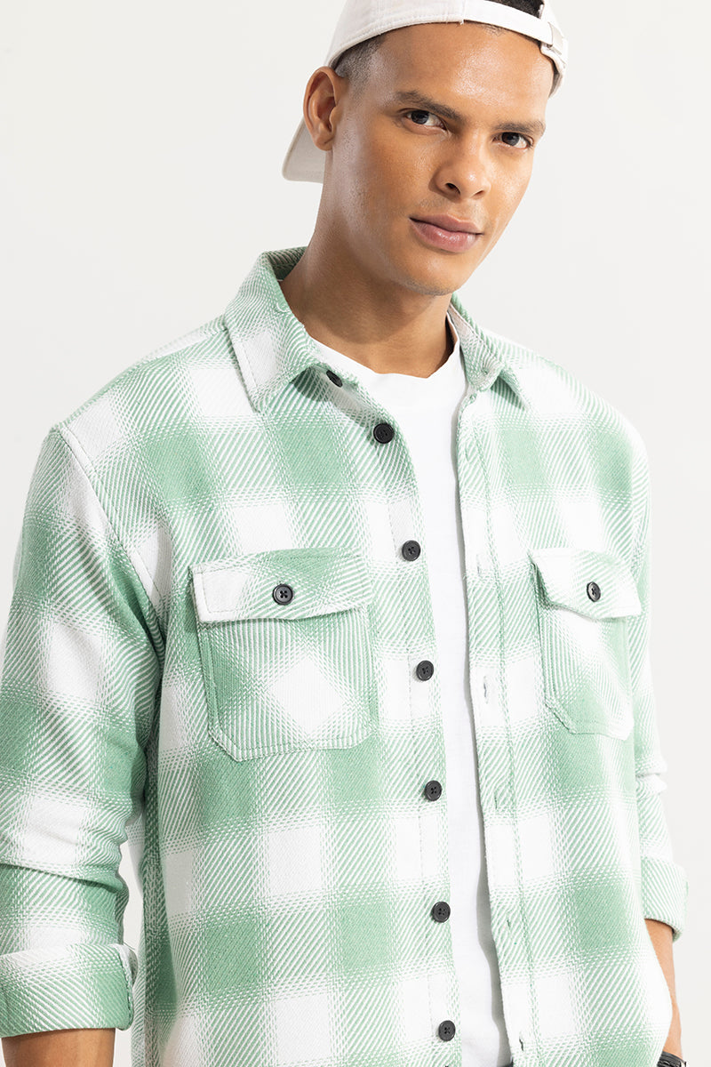 SNITCH Colossal Checks Green Shirt - view 4