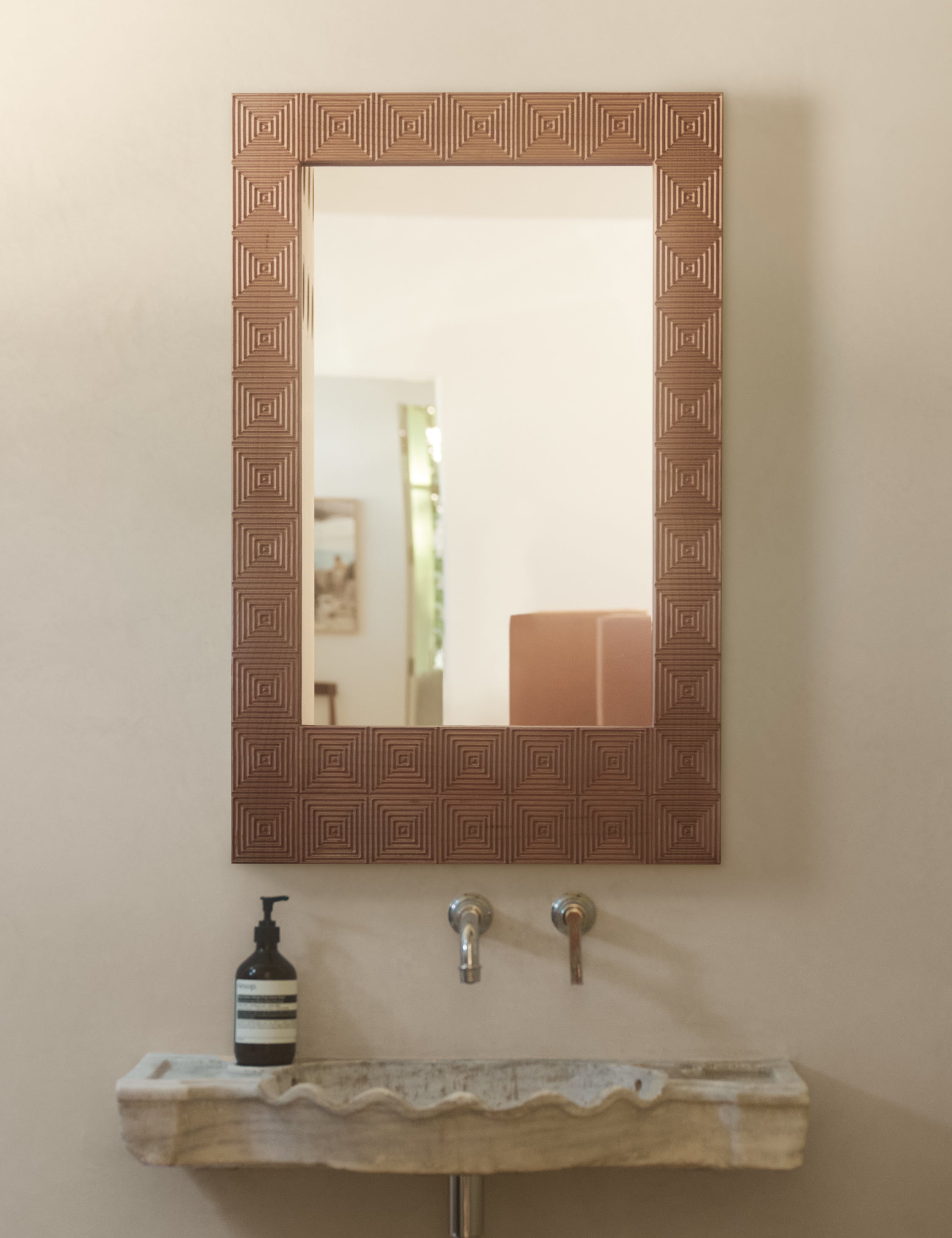 Lulu and Georgia Chelan Mirror – Natural - view 2