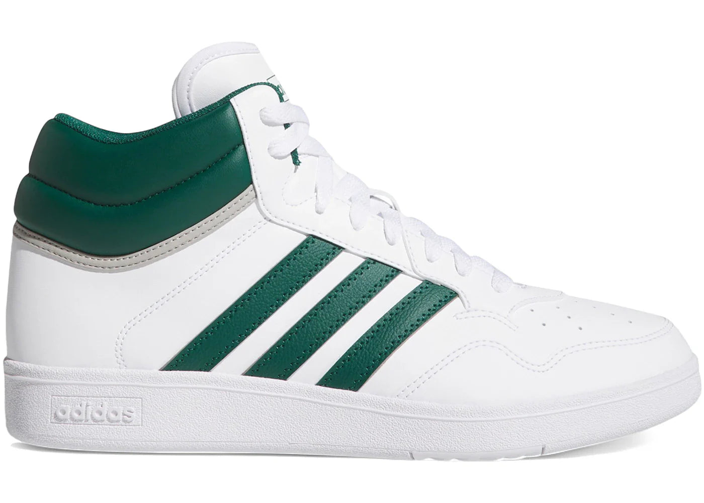 Hoops 4 0 – adidas Hoops 4.0 Mid Cloud White Collegiate Green Grey Two