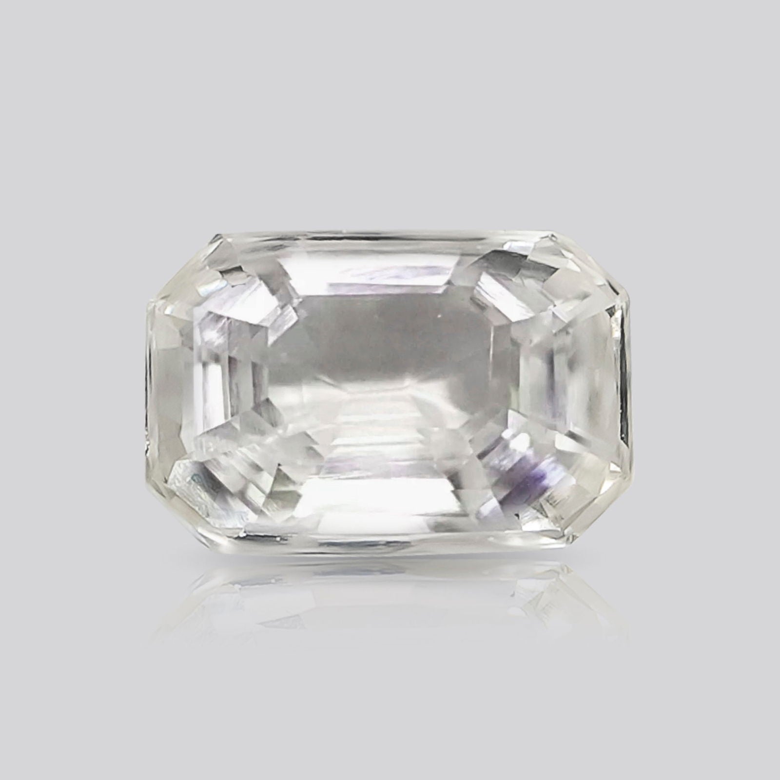 Gemsmantra White Sapphire (5.75 ratti)