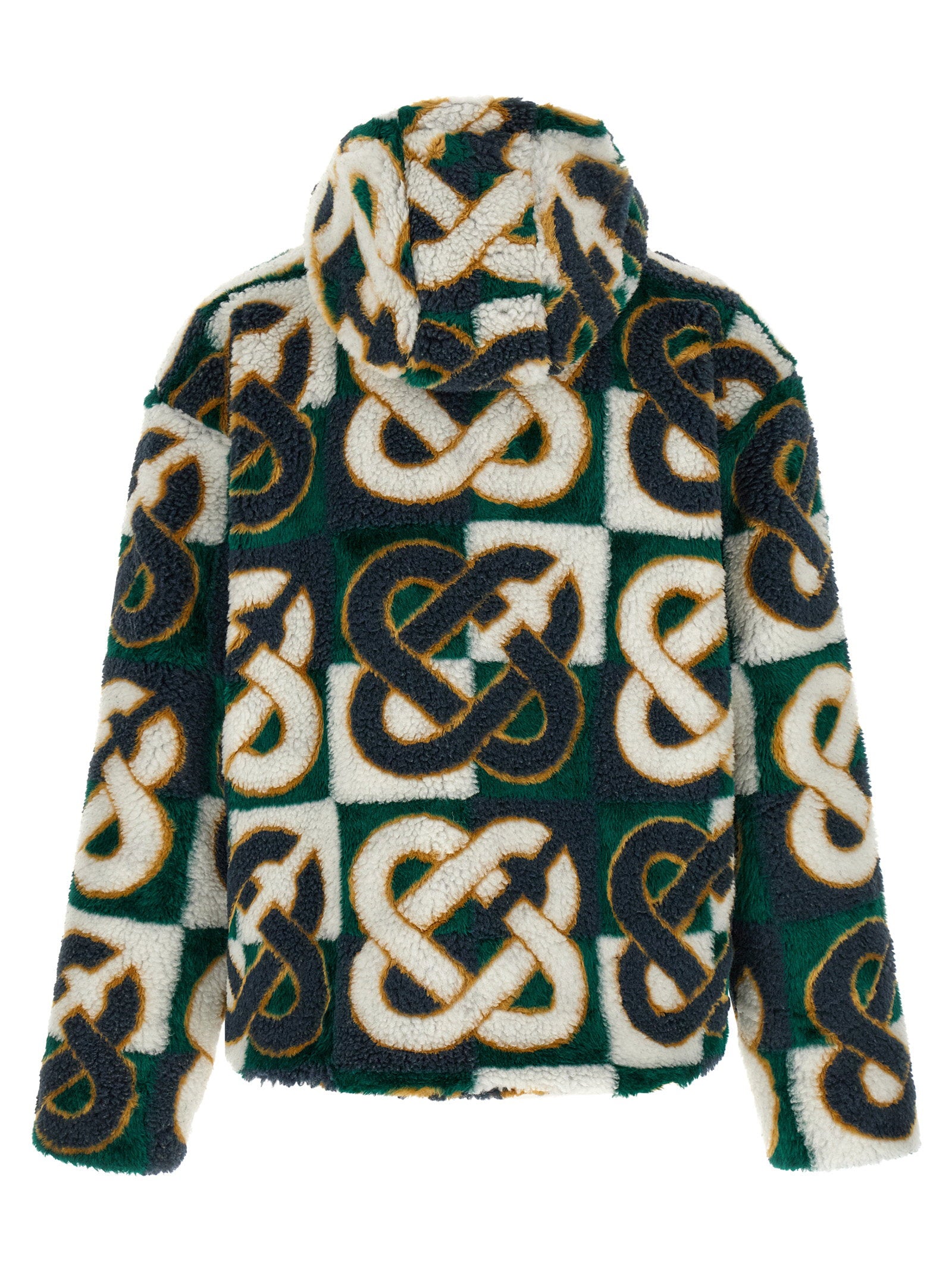 Casablanca Monogram Intarsia Fleece Jacket - view 2