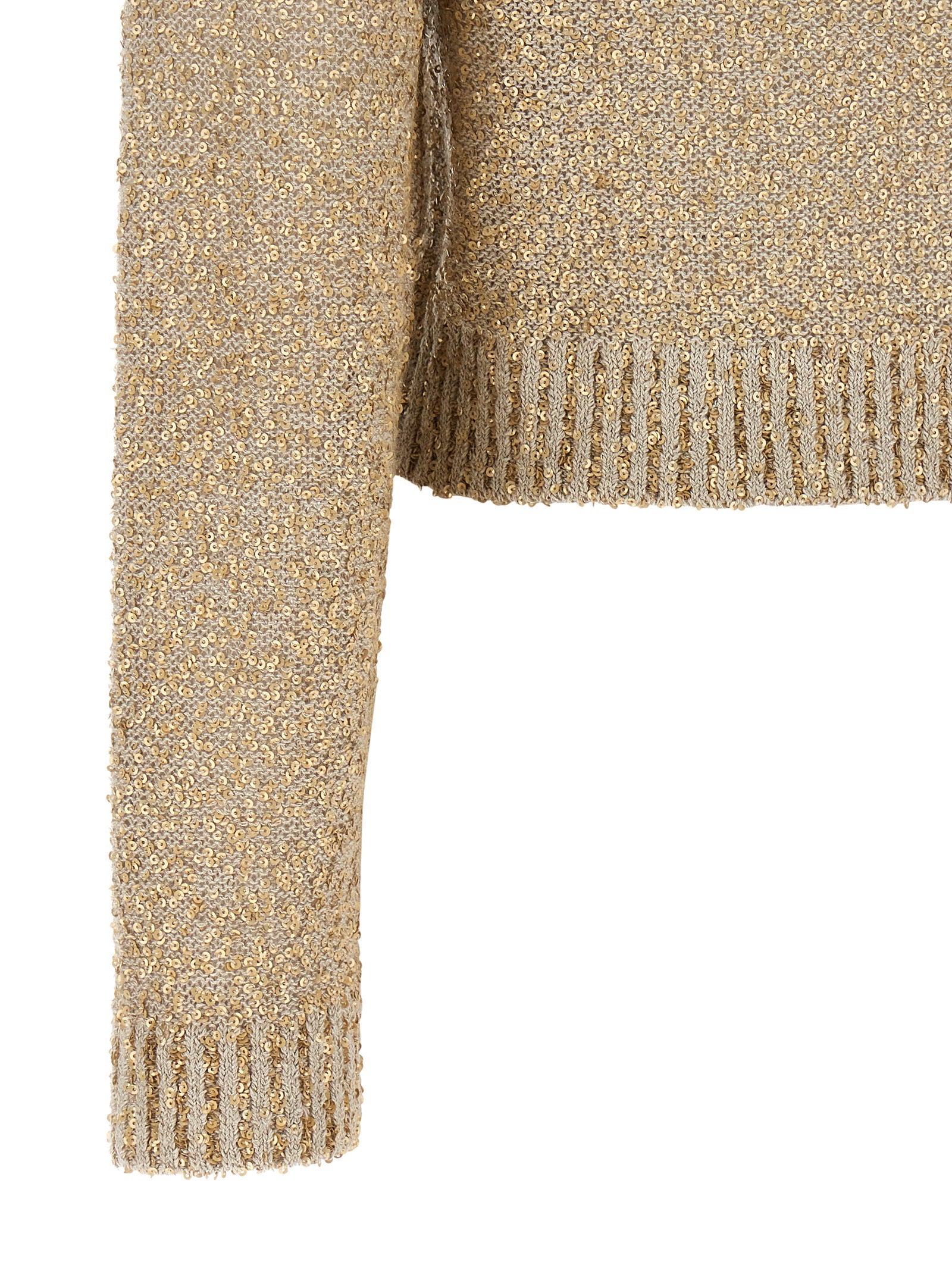 Brunello Cucinelli Micro Sequin Sweater – 60% li, 28% ws, 12% se - view 4