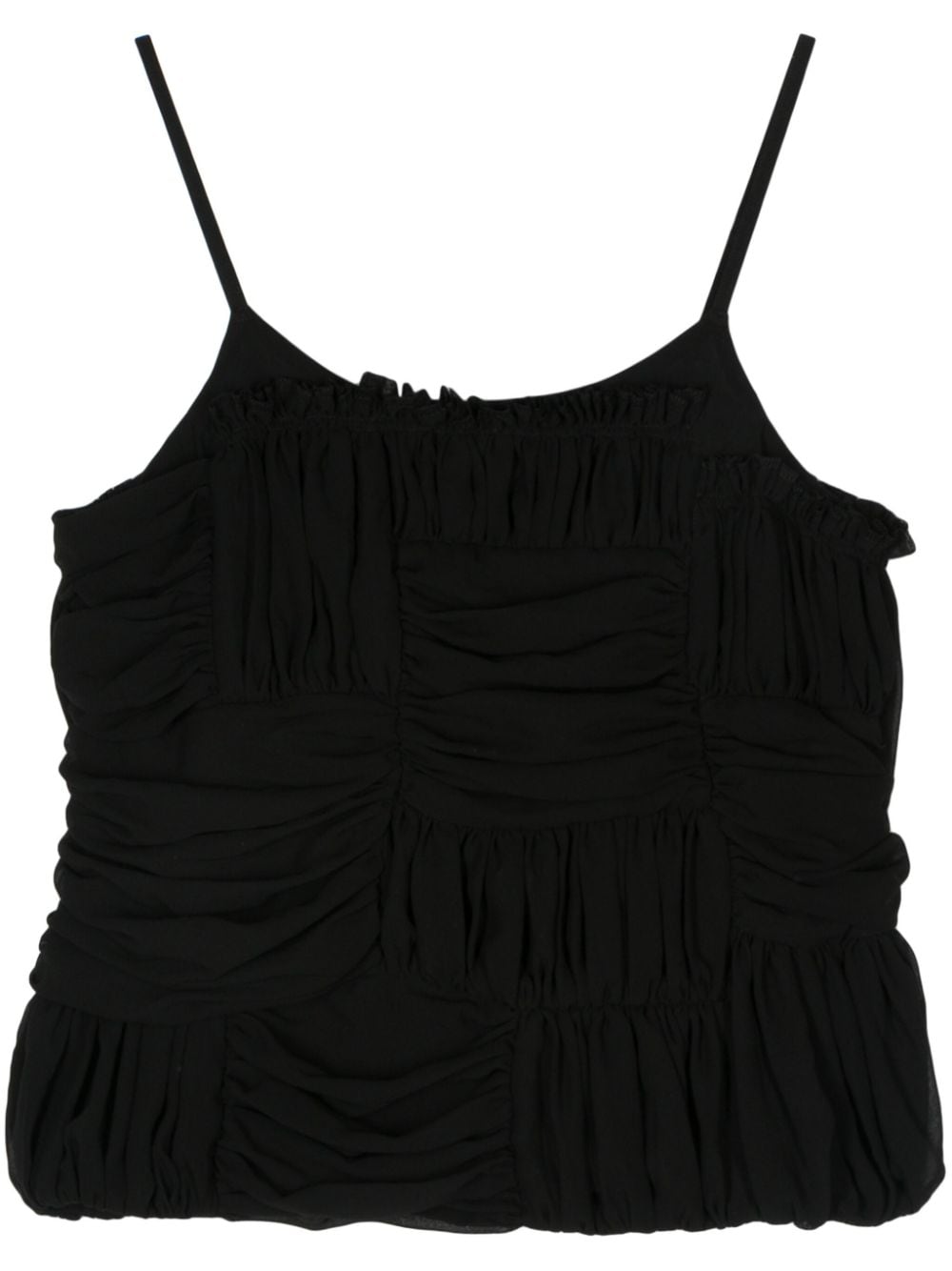 Comme comme t-shirts – Comme Comme Ruffled top – Polyester 100%