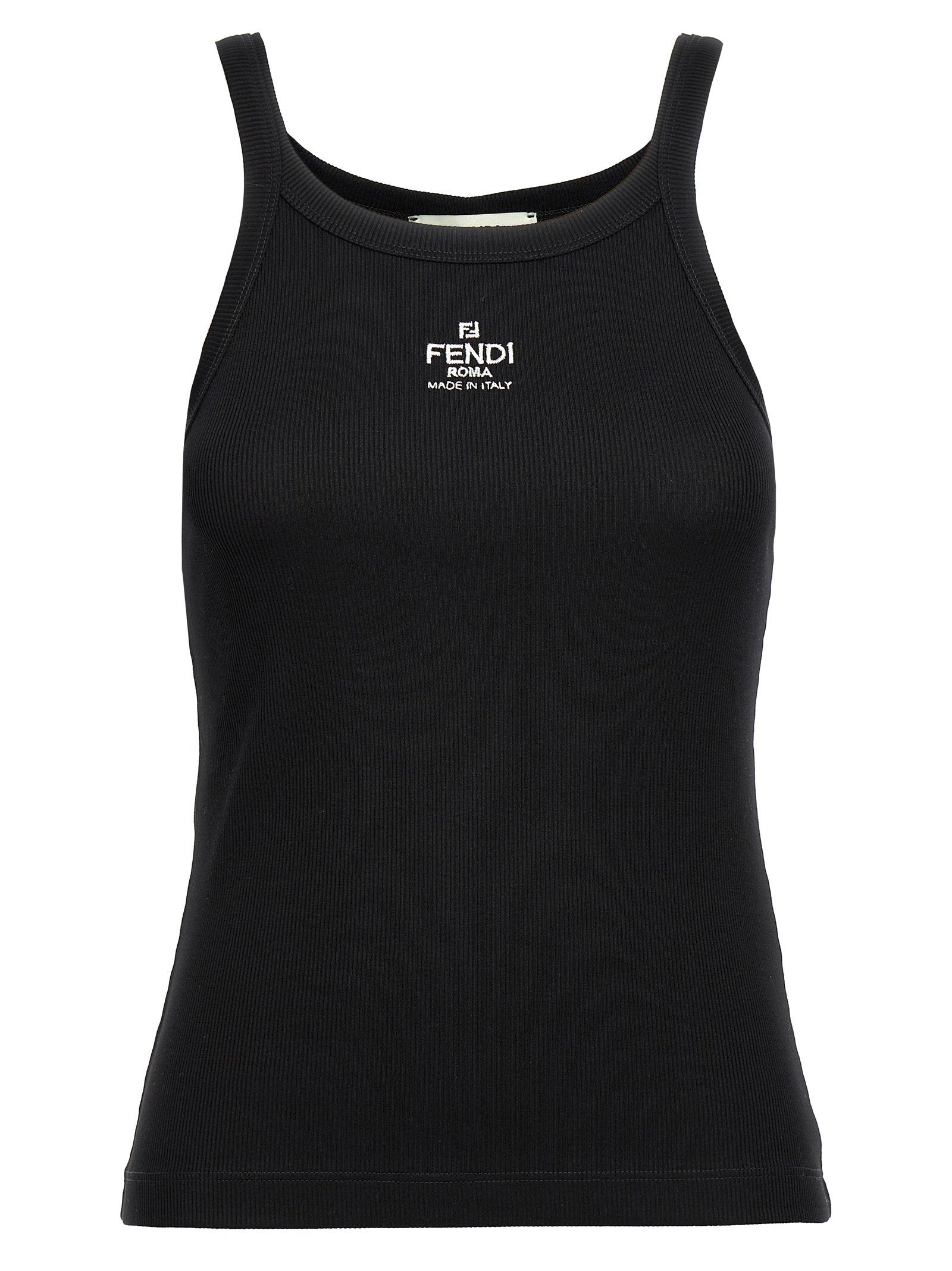 Fendi Logo Tank Top – 94% cotton 6% elastane