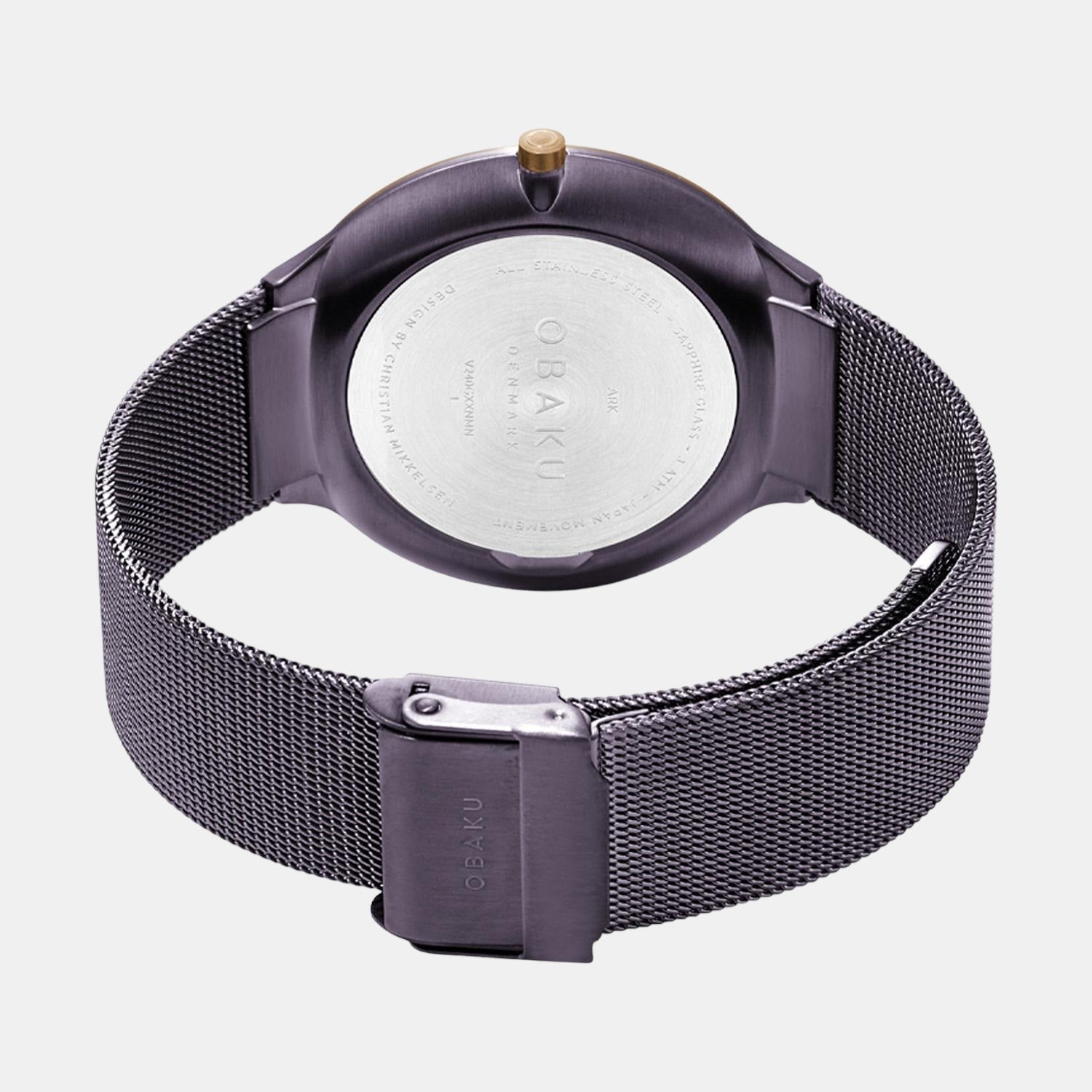 Obaku Ark Slim Women Quartz Brown Dial Analog Stainless Steel Watch V240GXXNMN - view 2