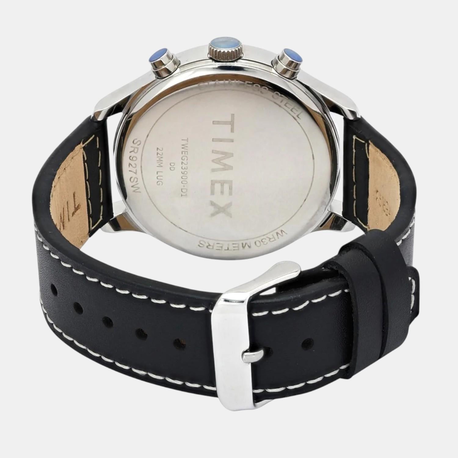Timex Fashion Men Quartz Copper Dial Multi-Function Leather Watch TWEG23900 - view 4