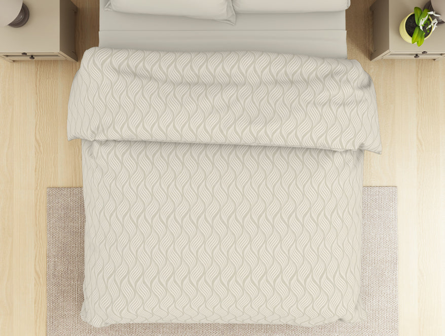Spaces India Abstract Olive Green - Grey Microfiber Shell Double Dohar - Welspun Dohar By Welspun-1065397 - view 3