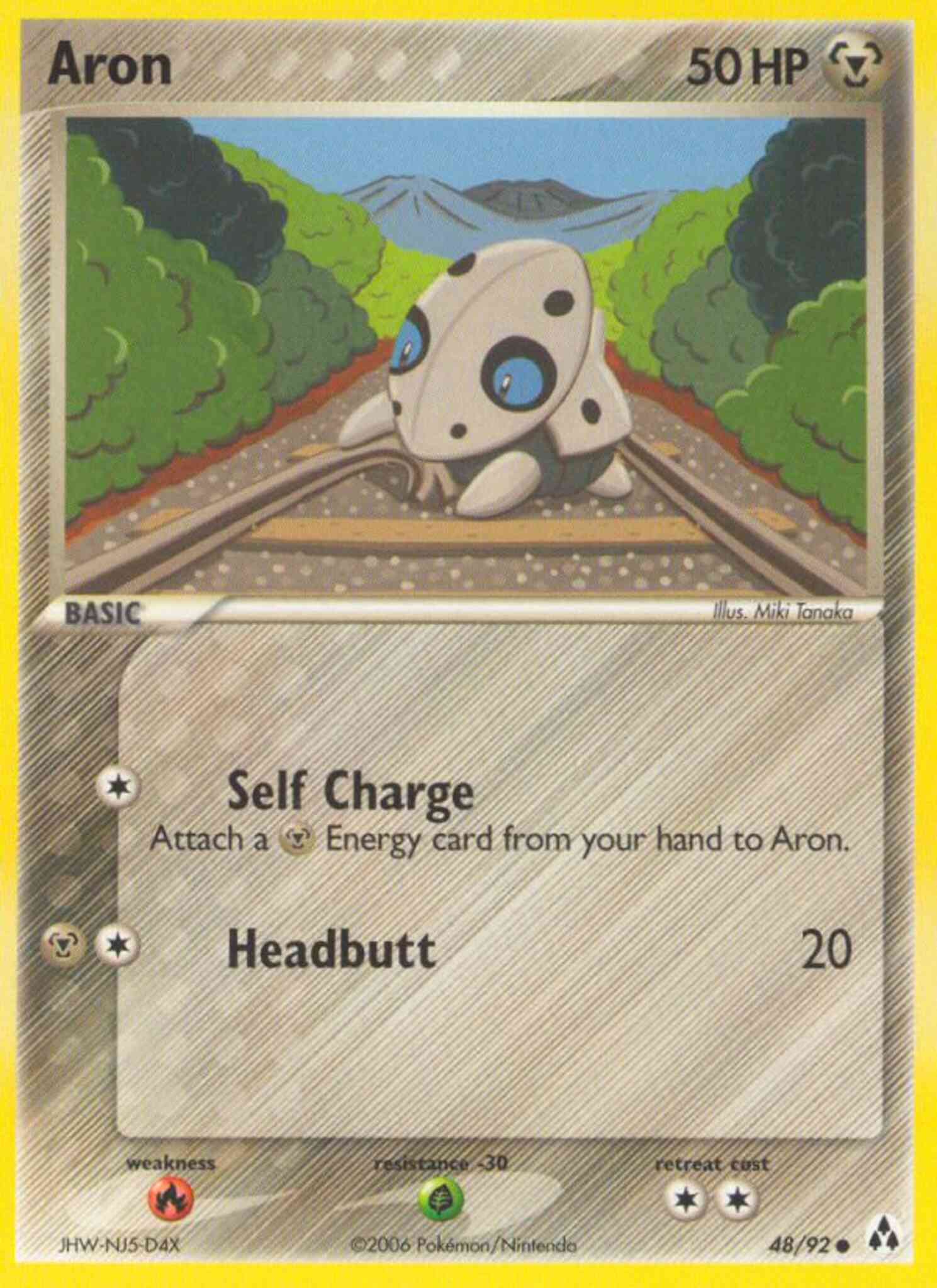 Common ex12-48 non-holo – Pokémon Aron - 48/92 - Common [ex12-48] [Non-Holo]