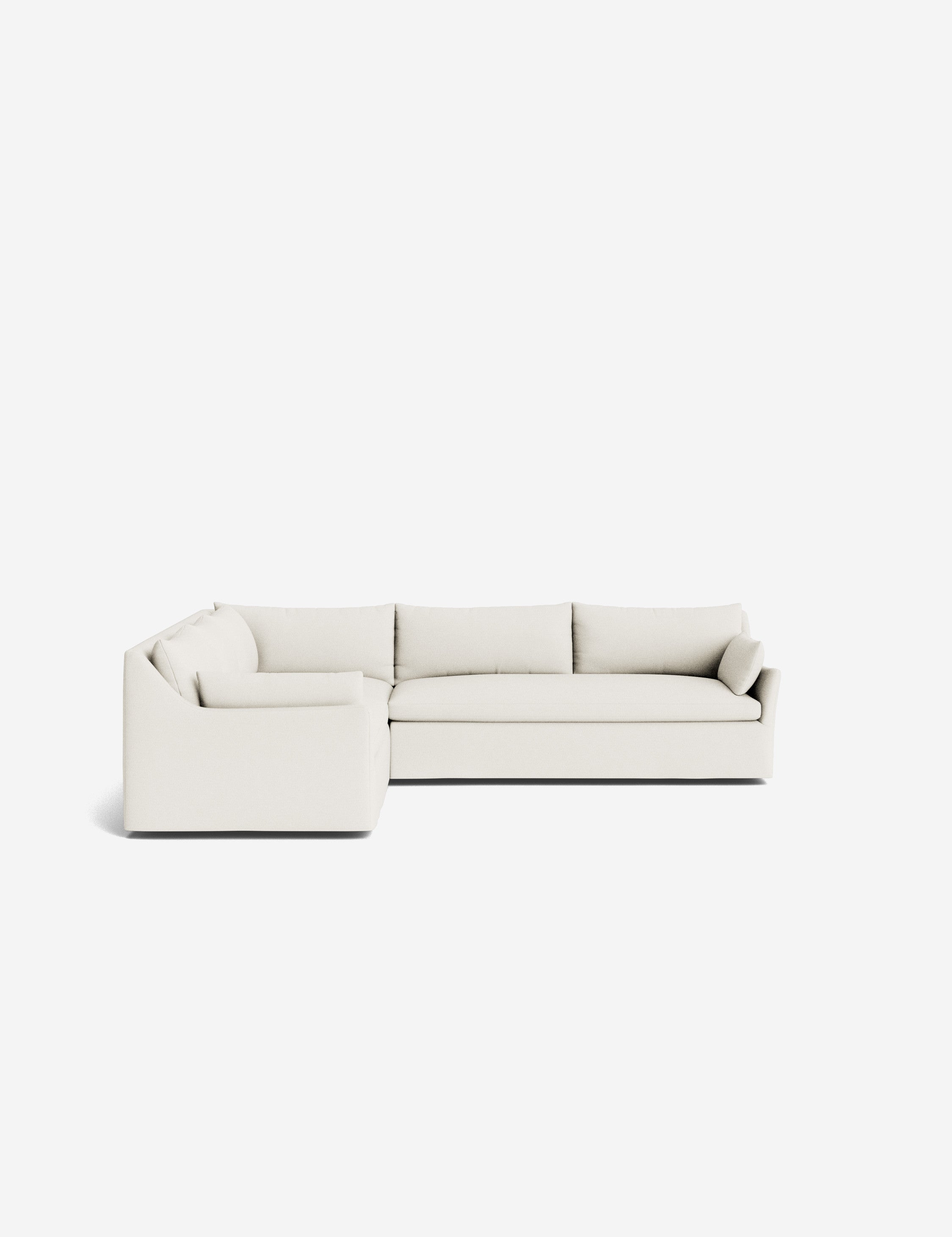 Lulu and Georgia Portola Luxe Depth Slipcover Corner Sectional Sofa - view 78