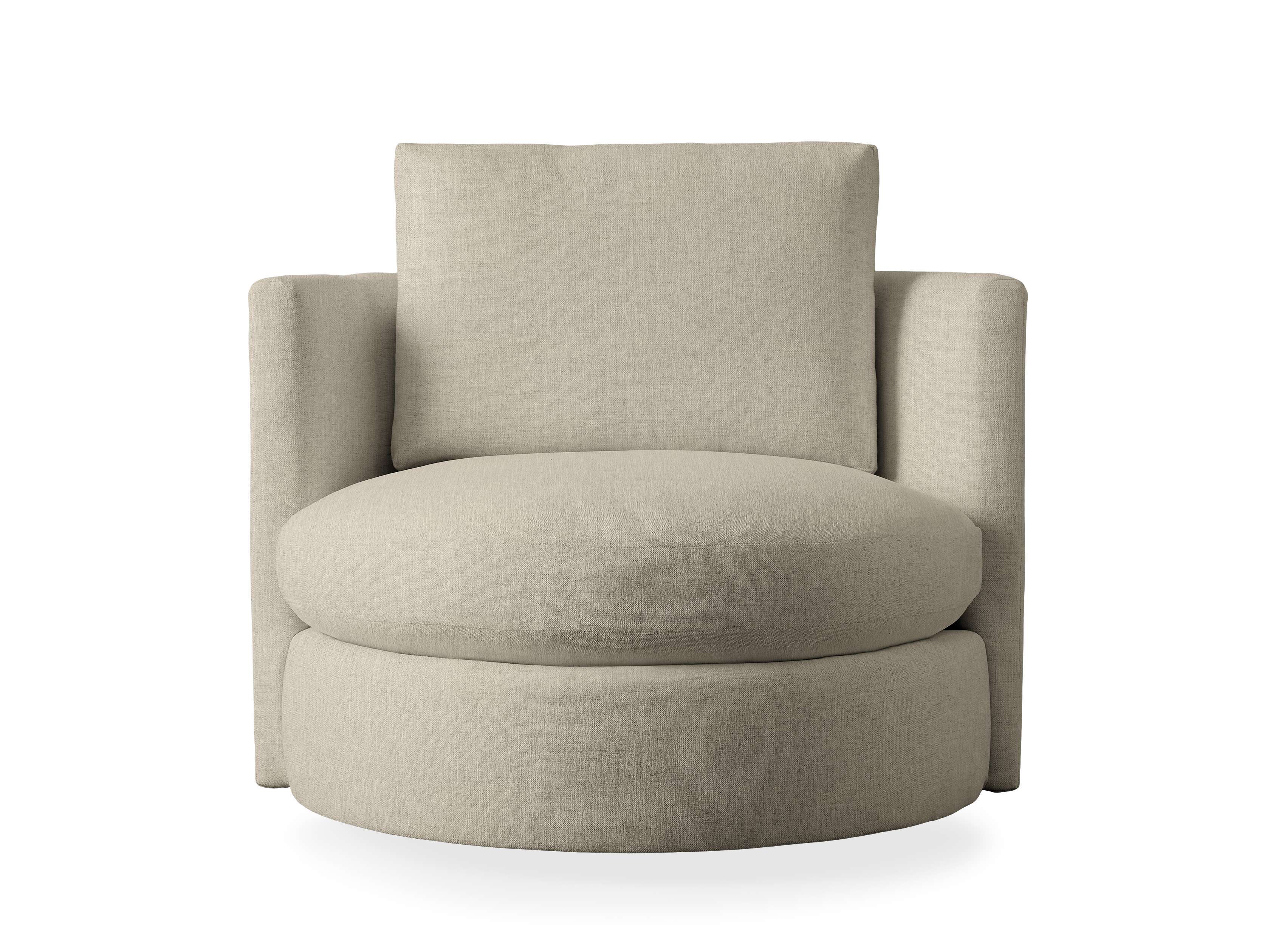 Arhaus Kipton Curved Swivel Chair