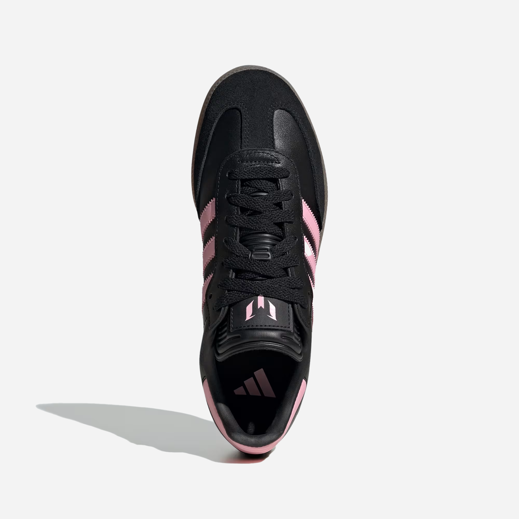 Adidas Samba Messi Indoor Soccer Shoes Core Black / Gold Metallic / Gum - view 2