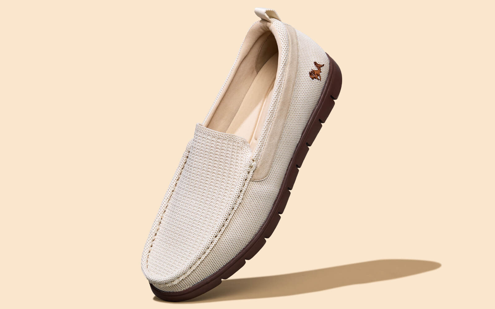 Neeman's Flex Knit Loafers : Beige