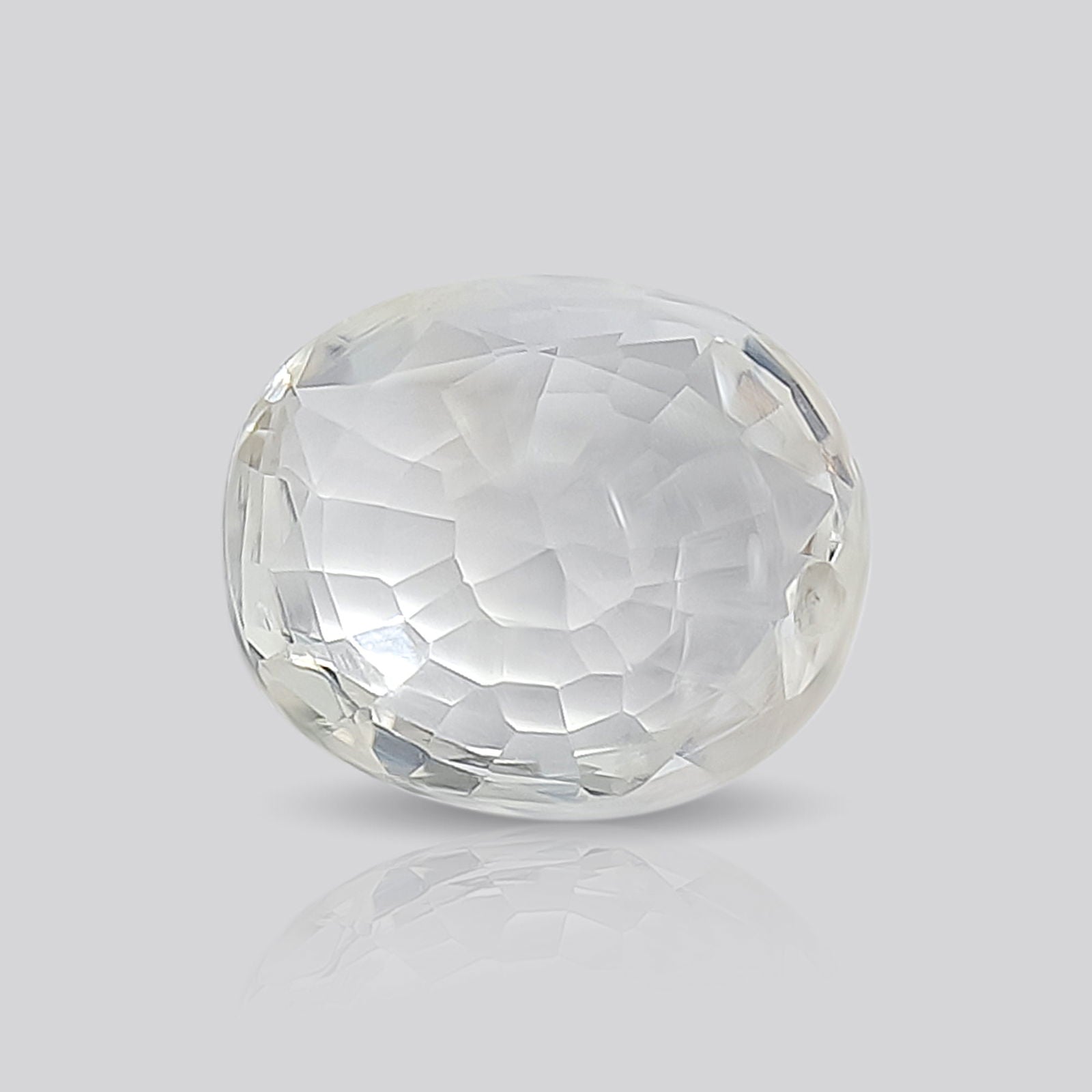 Gemsmantra White Sapphire (6.12 ratti) - view 2