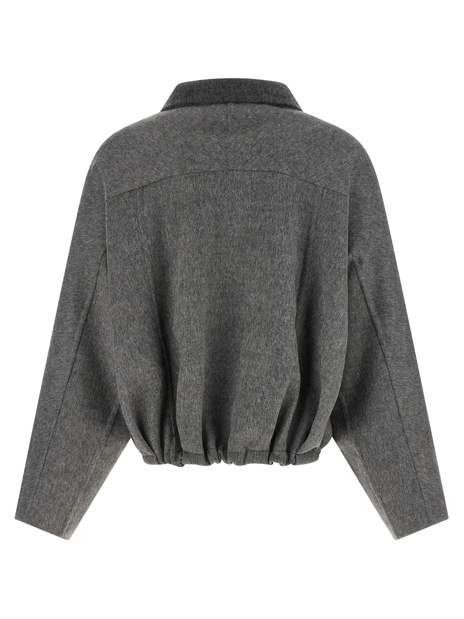 Brunello Cucinelli Shiny Zipper Pull Jacket – 100% virgin wool - view 2