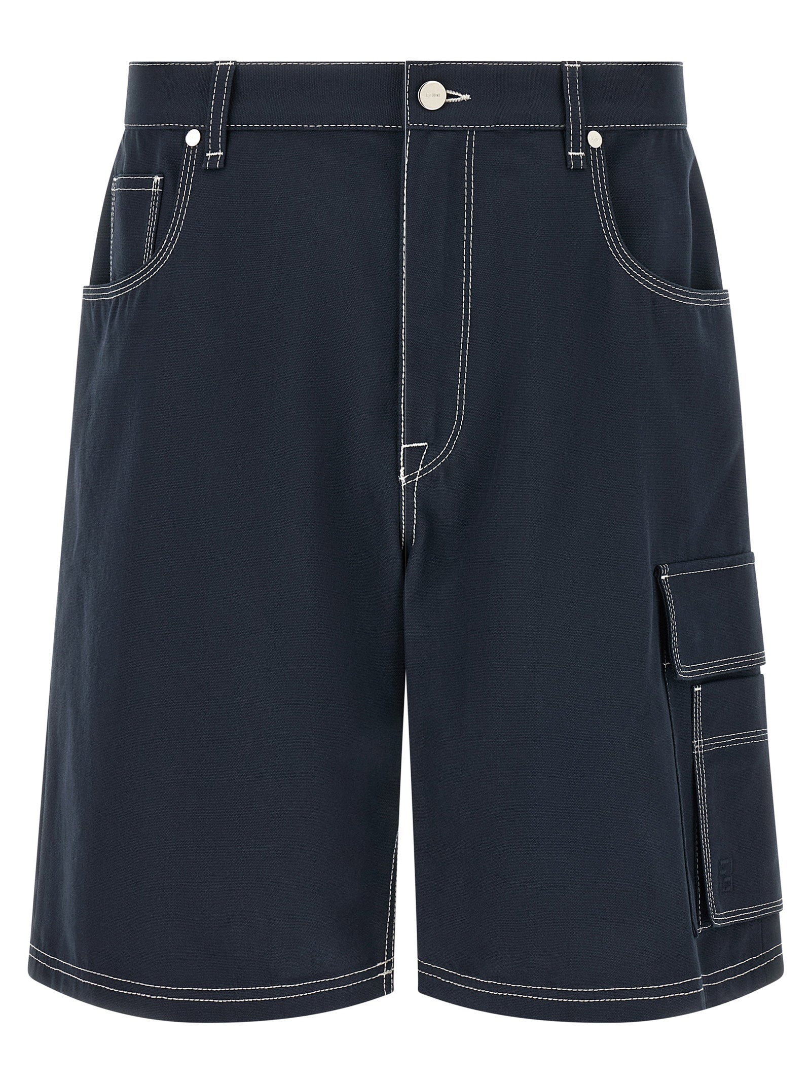 Fendi Bermuda Cargo Canvas Shorts – 100% cotton
