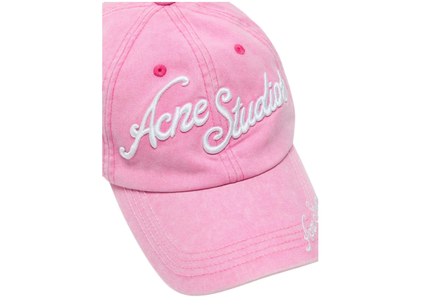 Acne Studios Logo Baseball Cap Bubble Pink - view 2
