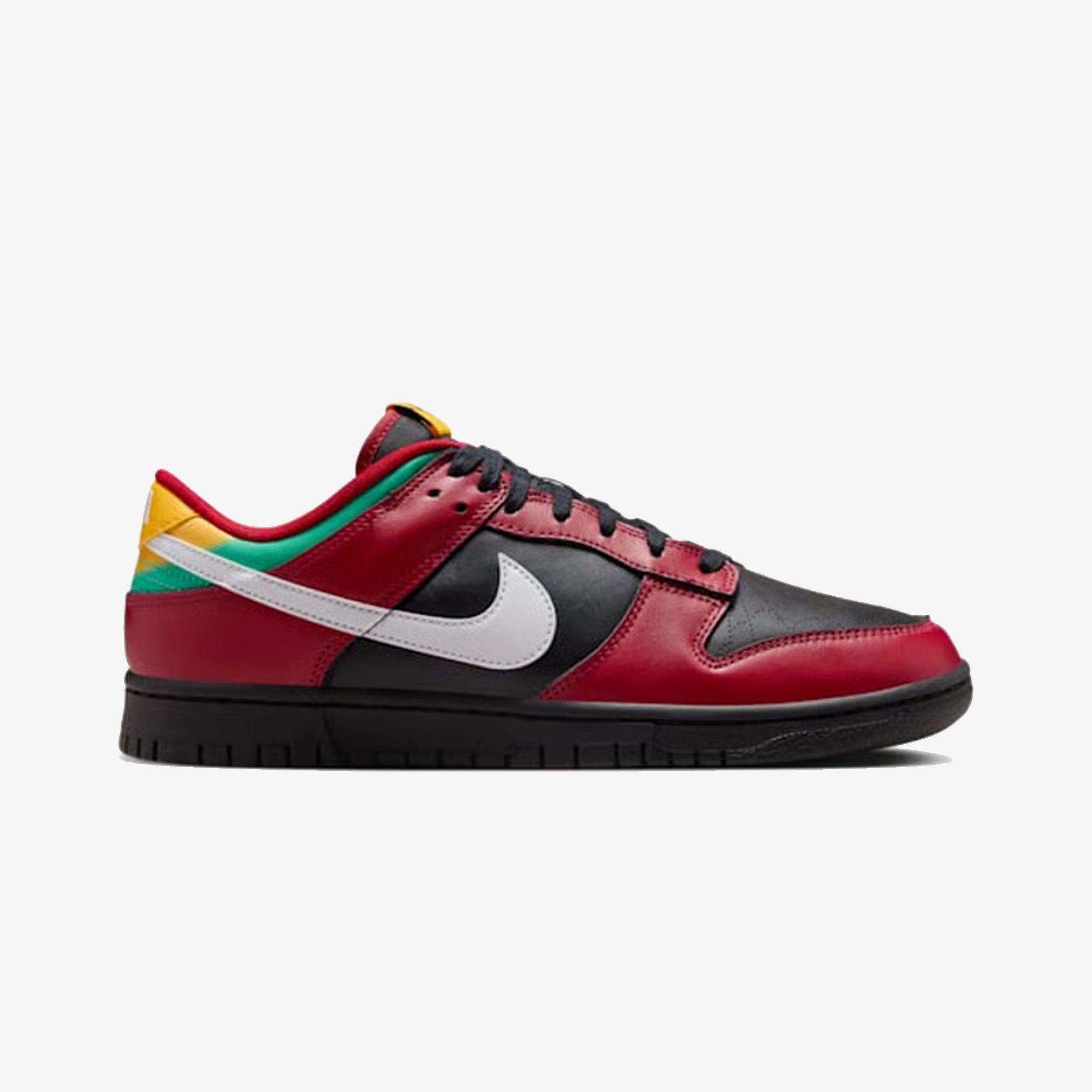 Nike | Dunk Low Retro { Black/white-gym Red-university Gold
