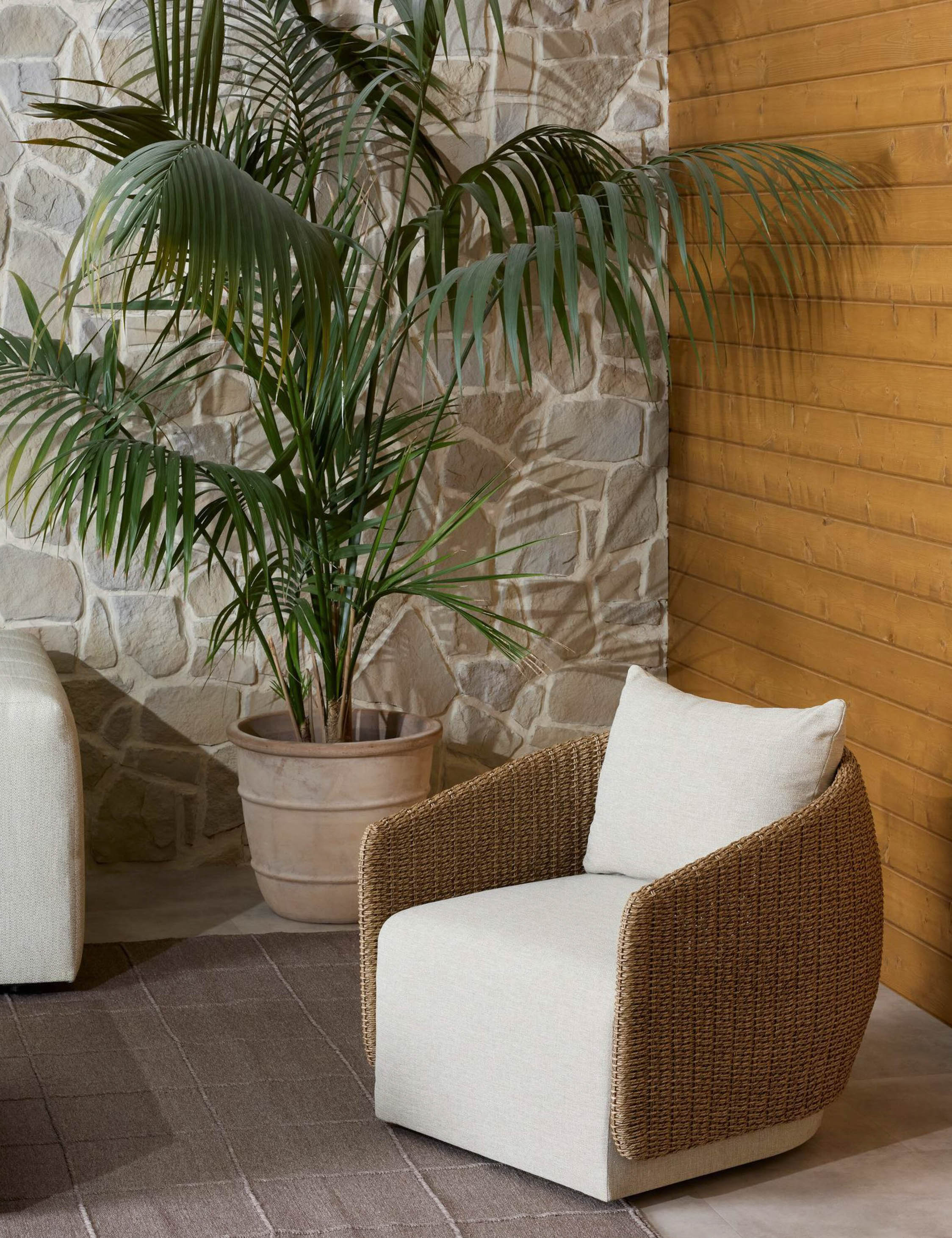 Lulu and Georgia Tennille Indoor / Outdoor Swivel Chair - view 19
