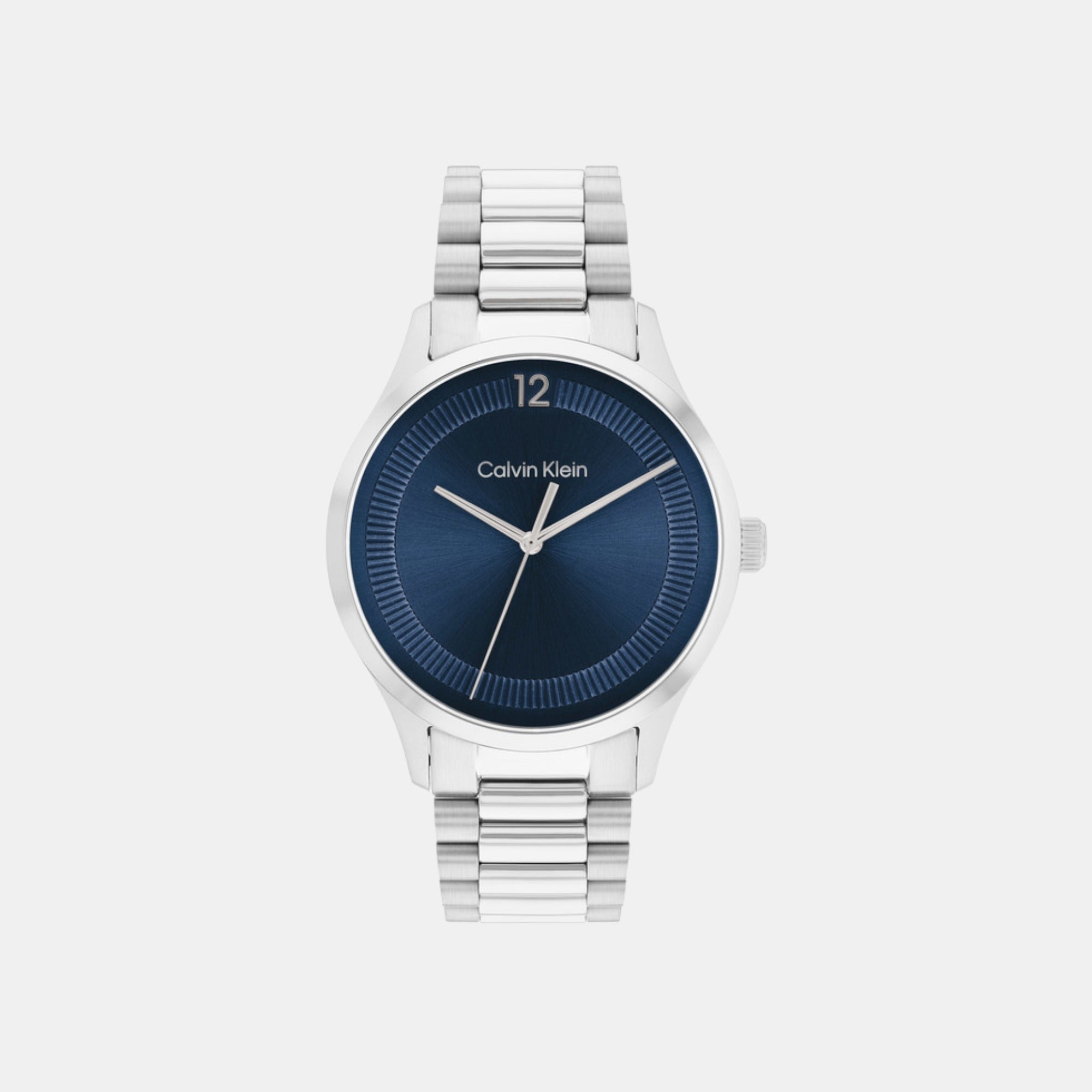 Calvin Klein Ck Iconic Unisex Quartz Blue Dial Analog Stainless Steel Watch 25200225