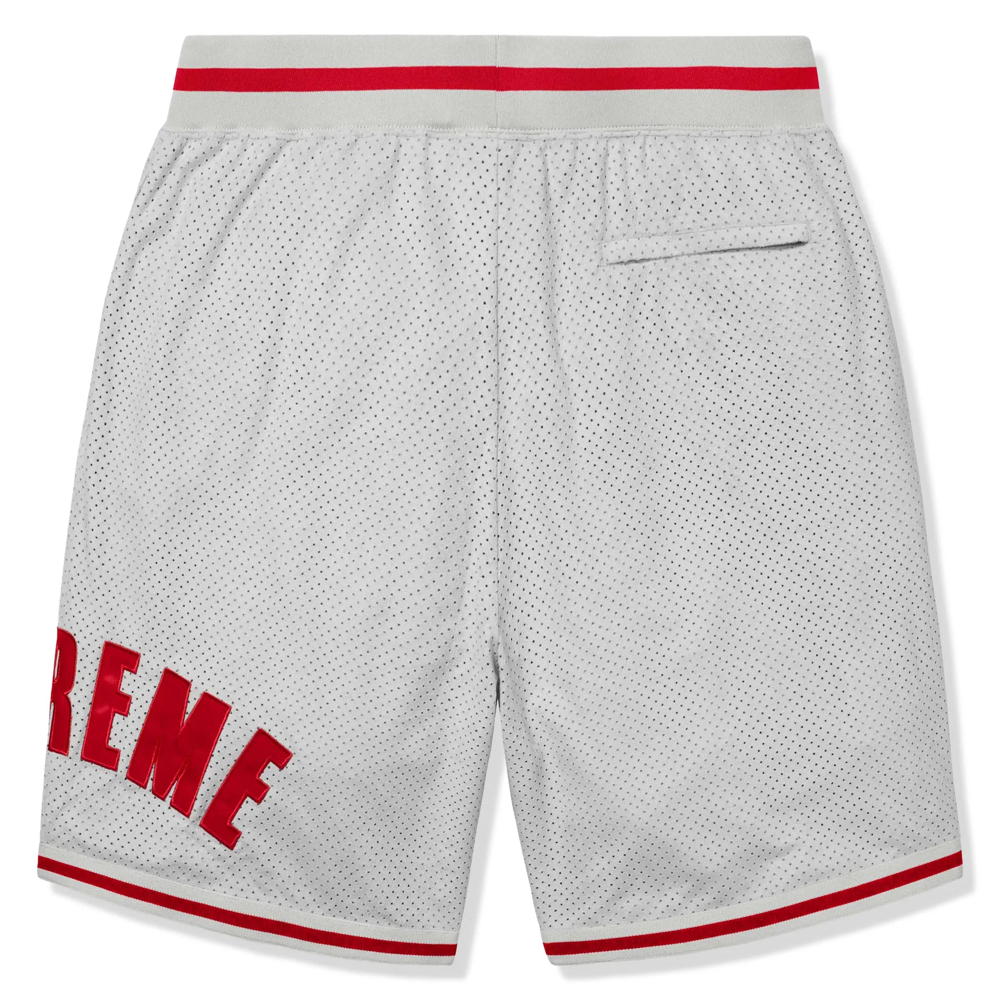 Supreme Ultrasuede Mesh Grey Baseball Shorts - view 2