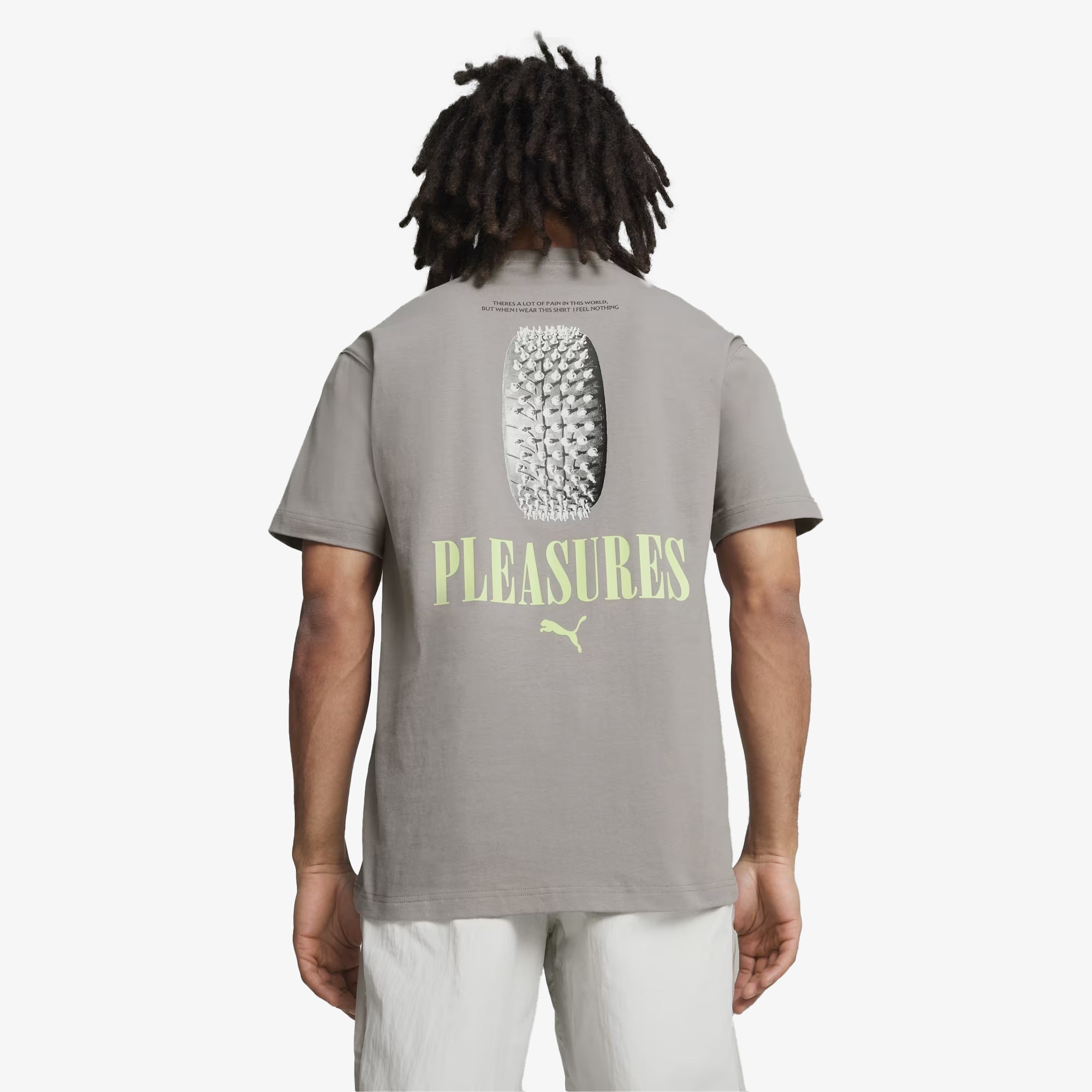 Puma | x PLEASURES GRAPHIC TEE { STORMY SLATE - view 2