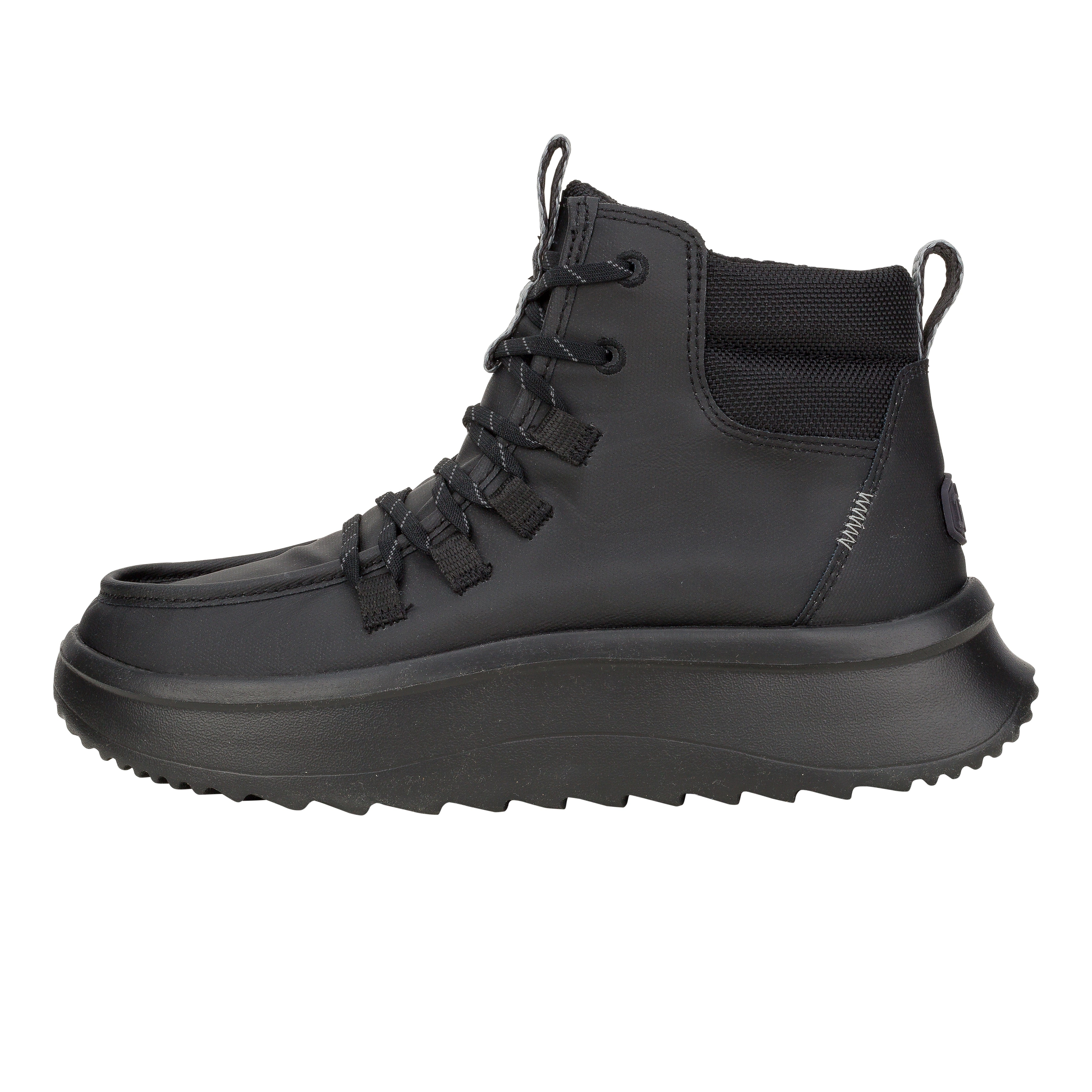 HEYDUDE shoes Wendy Peak Apres Coated Twill - Black/Black