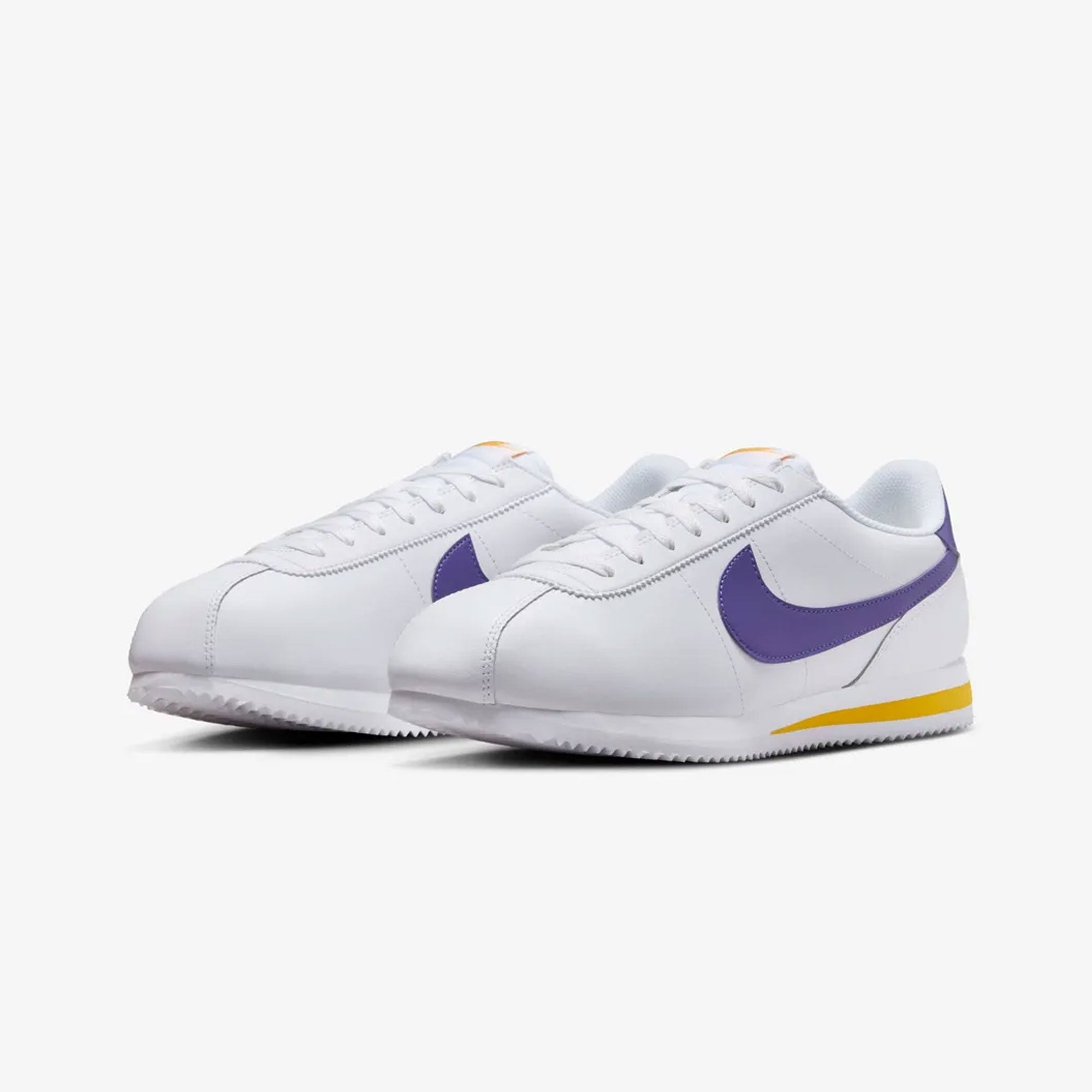 Nike | Cortez { White/varsity Purple-varsity Maize - view 2