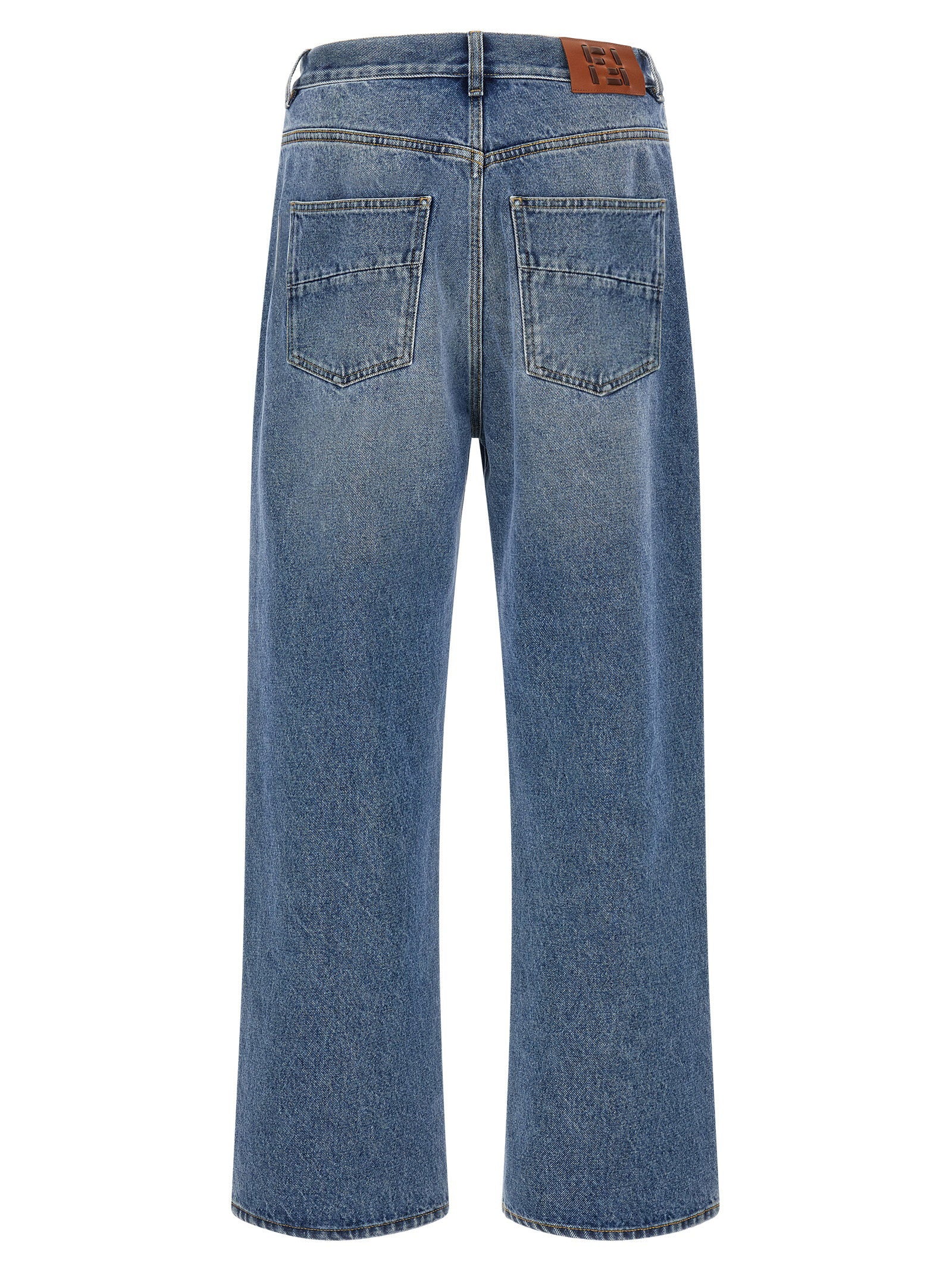 Fendi Ff Patch Jeans Saddlery – 100% cotton - view 2