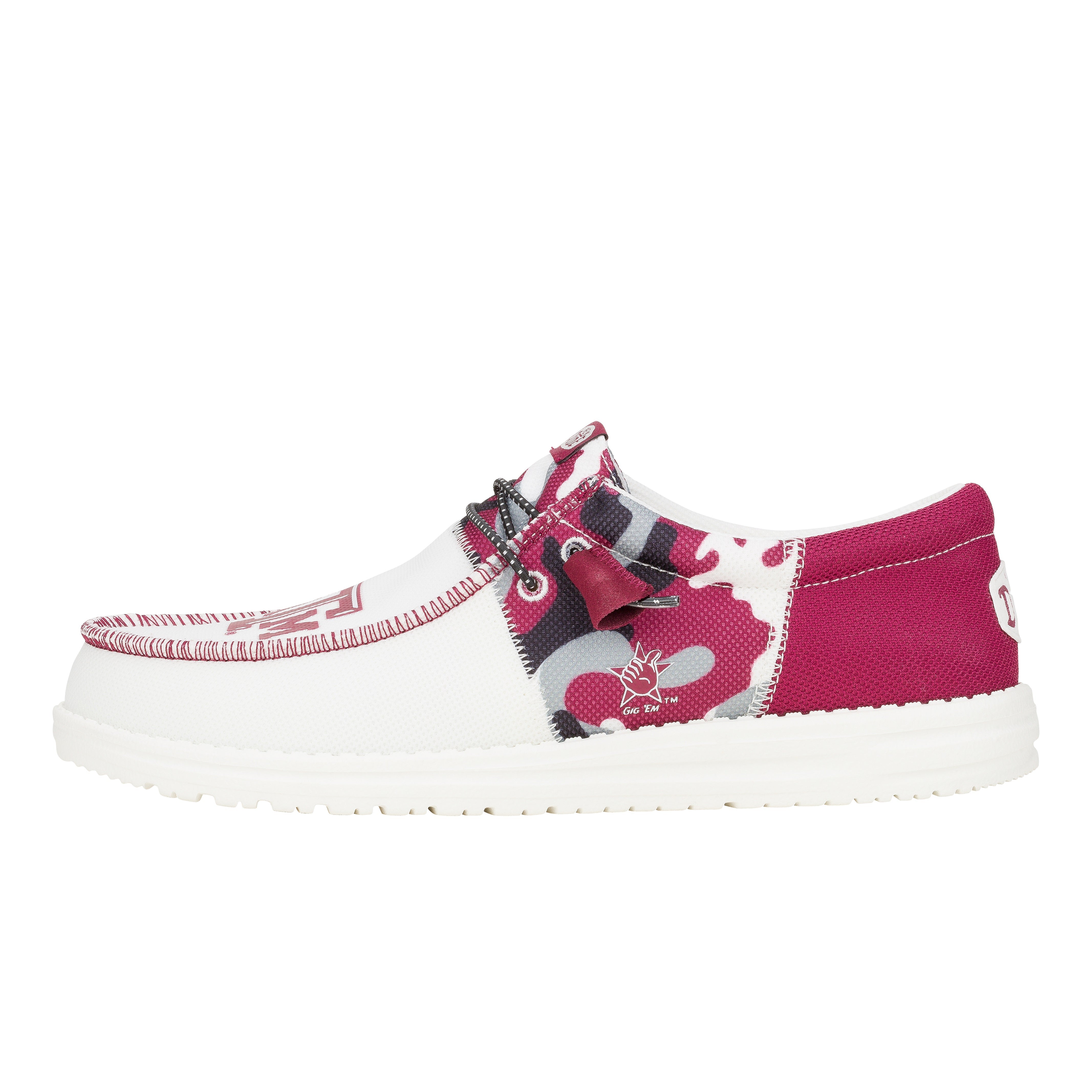 HEYDUDE shoes Men's Wally Tri Texas A&M - Texas AM White/Maroon